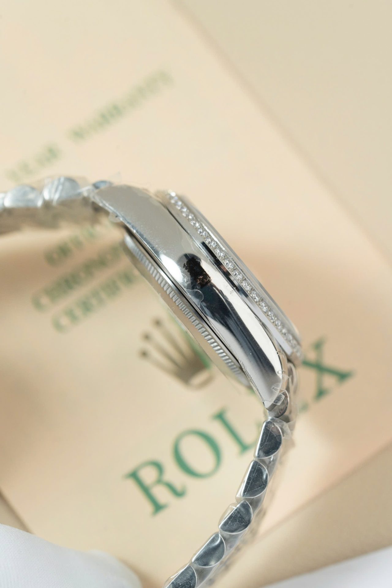 Rolex DateJust Lady Clone Watch Gray Dial Jubilee Strap 31mm