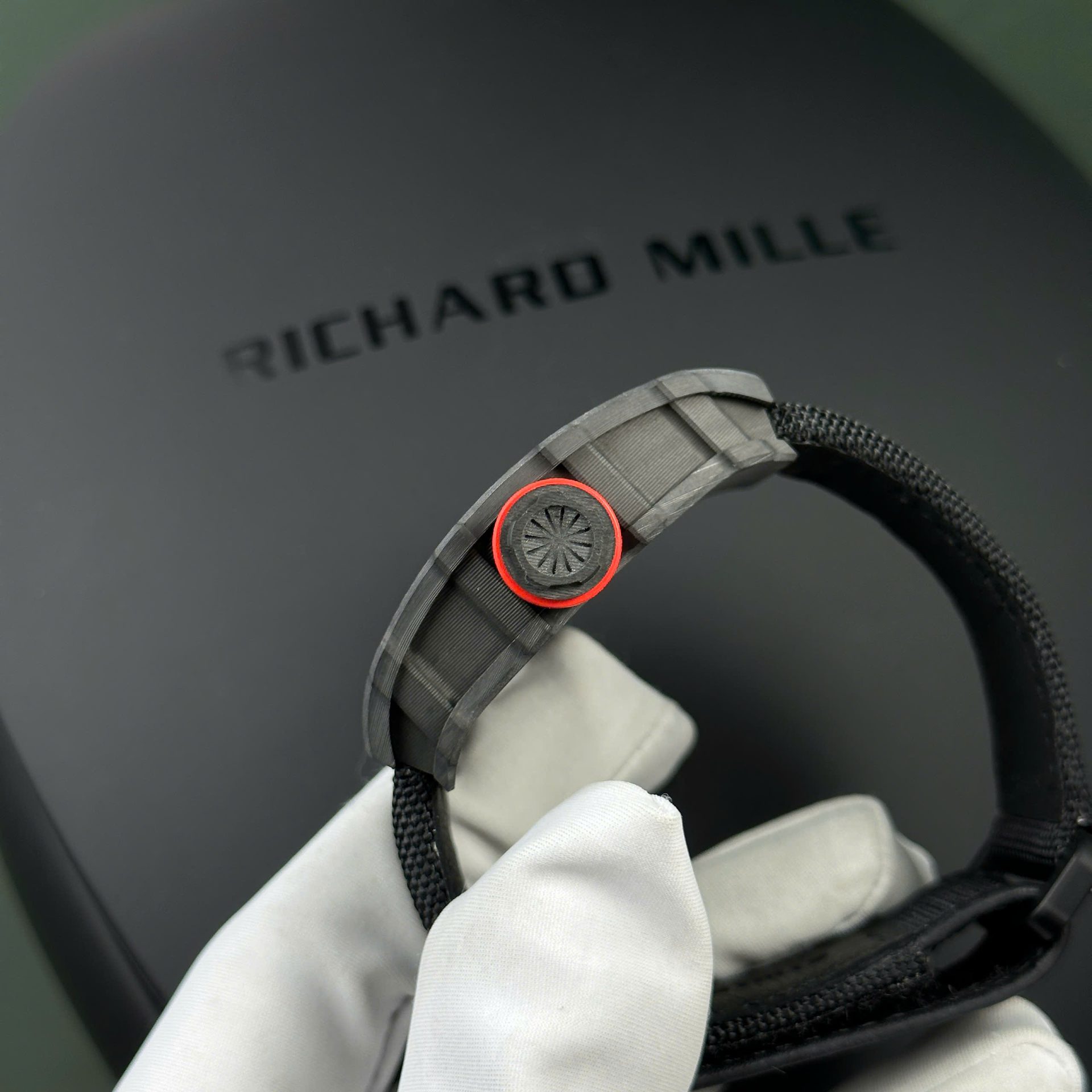 Richard Mille RM35-01 Replica Watch Carbon Case Fabric Nato StrapBBR Factory 44,5x50mm
