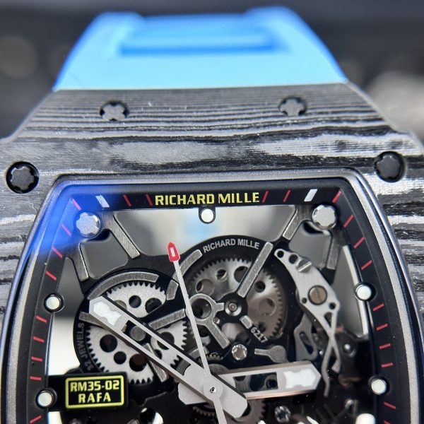 Richard Mille RM35-02 Custom Full Carbon Case Blue BBR 44mm