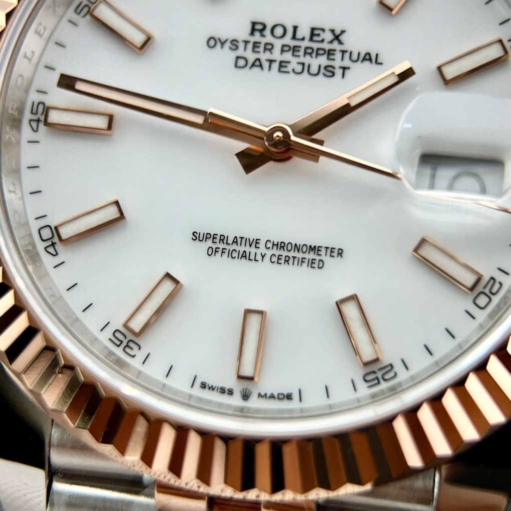 Rolex Replica Watches DateJust 126331 Demi Rose White Dial Clean Factory 41mm