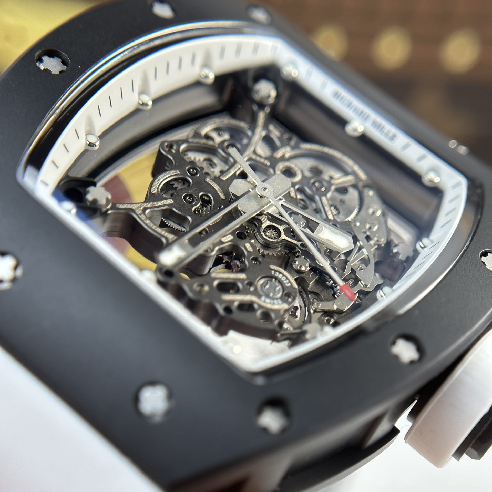 Richard Mille Replica Watch RM055 Bubba Watson Black Ceramic BBR Factory 45mm