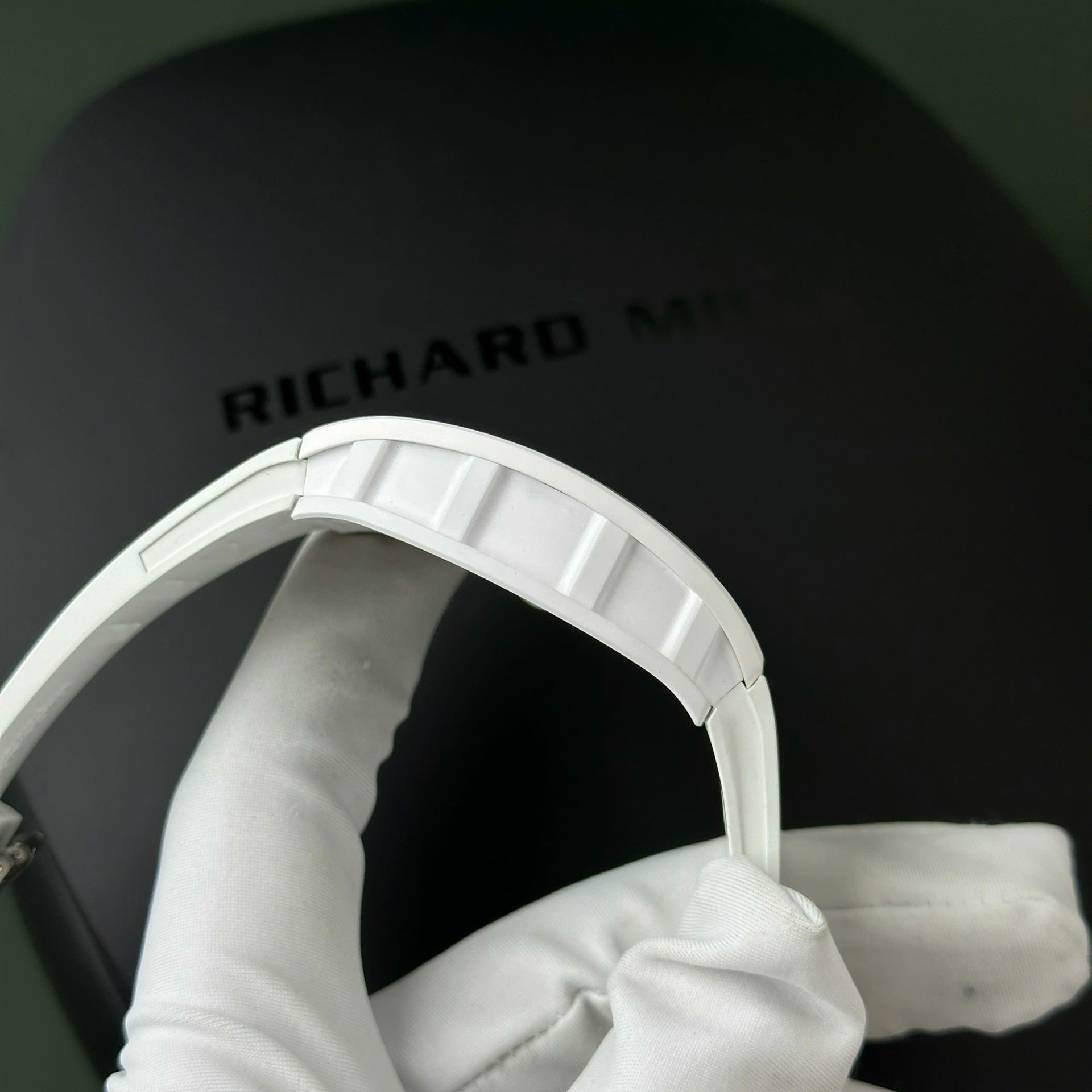 Richard Mille Best Replica Watch RM055 White Ceramic Rubber Strap ZF Factory 45mm