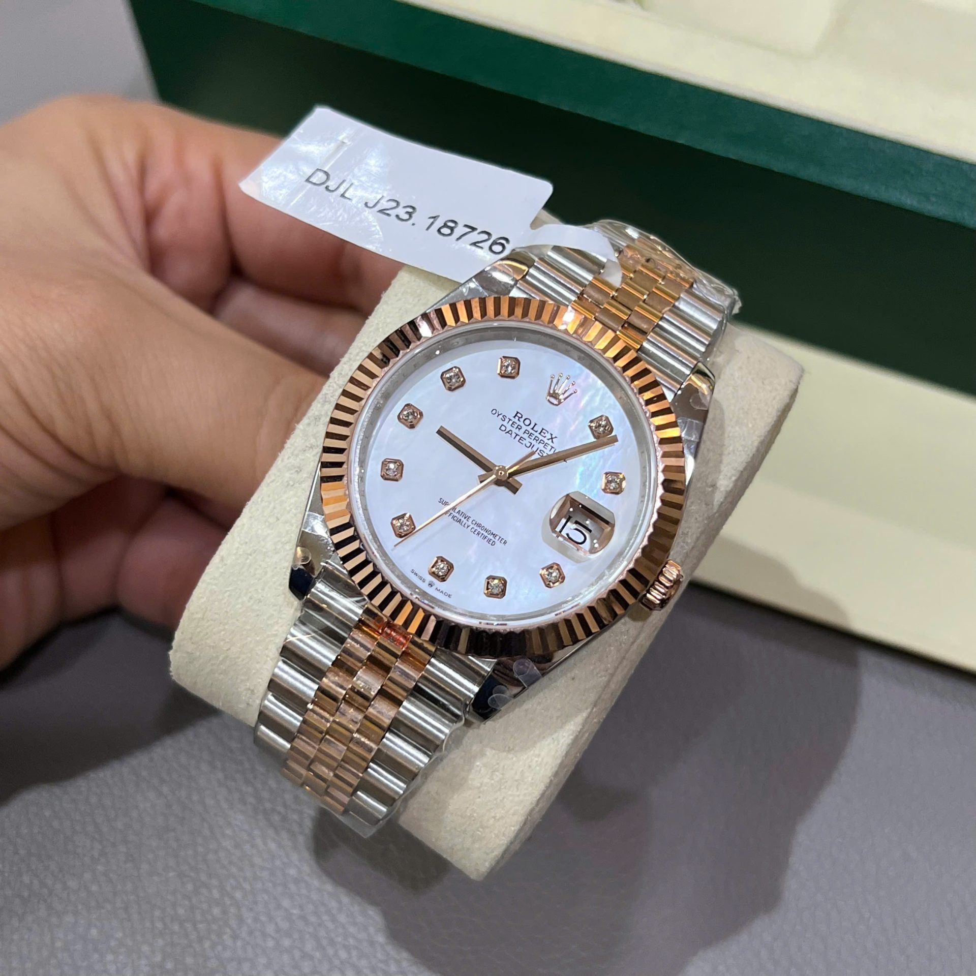 Rolex DateJust Dial Mother Of Pearl Custom Gold Wrapped GM Factory 41mm