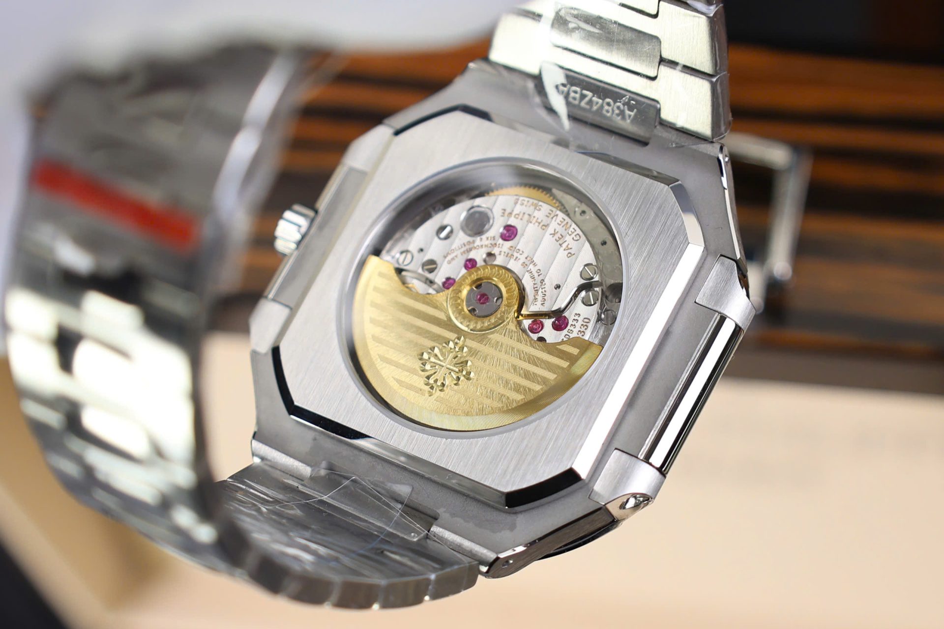 Patek Philippe Cubitus 5821 Replica Watches Black Dial Stainless Steel TW Factory 45mm