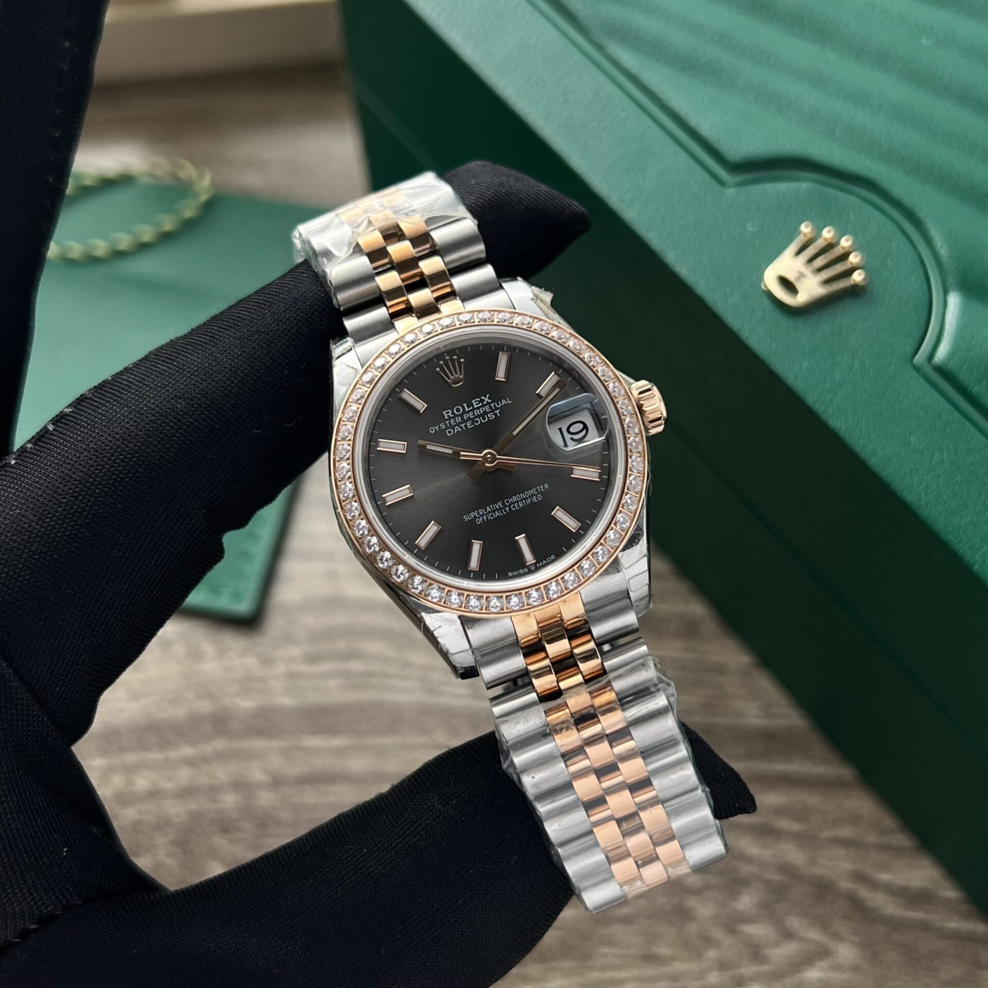 Rolex Datejust Fake Watches Womens Black Dial 31mm
