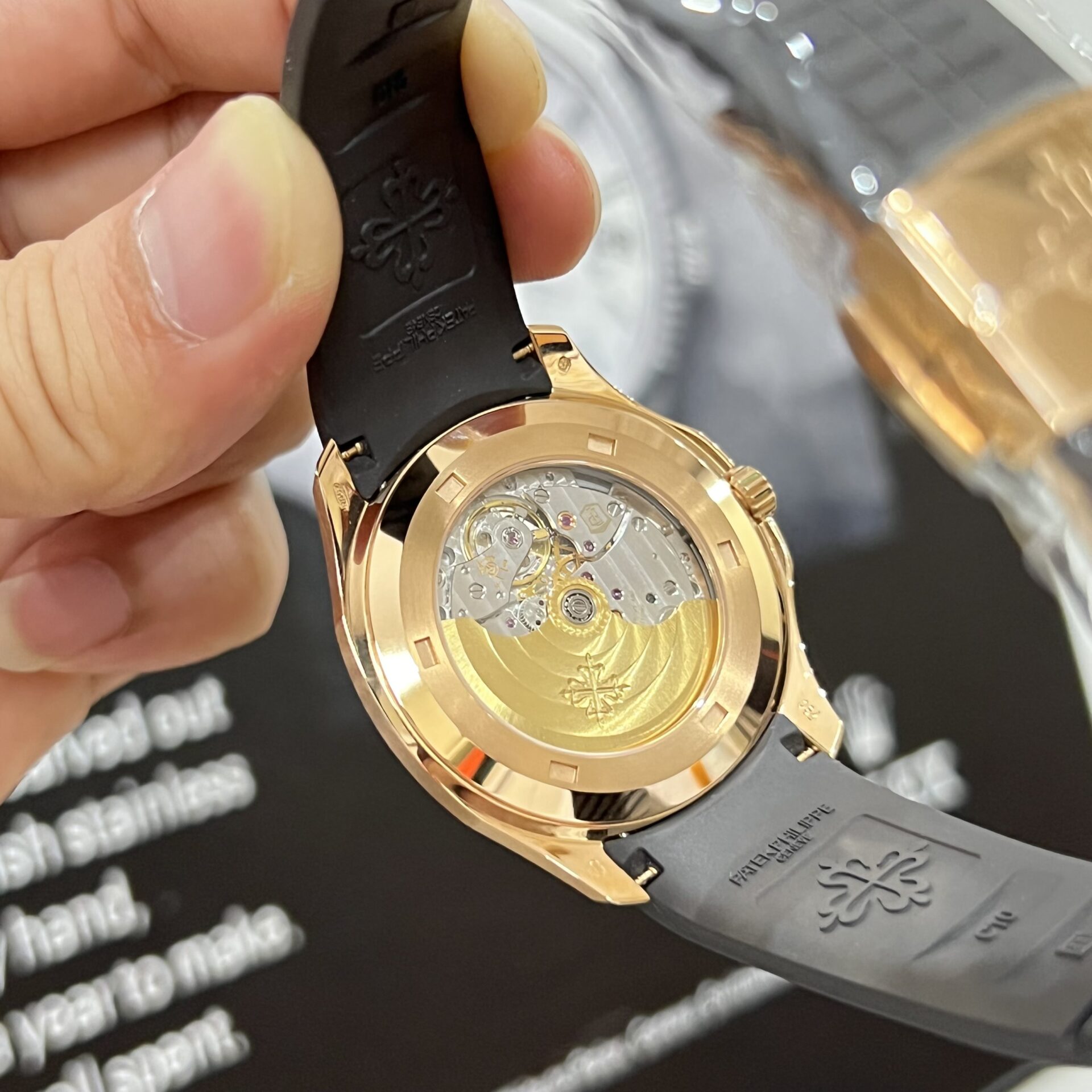 Patek Philippe Aquanaut 5167 Replica Watch Gold Wrapped Chocolate Dial 3K 40mm