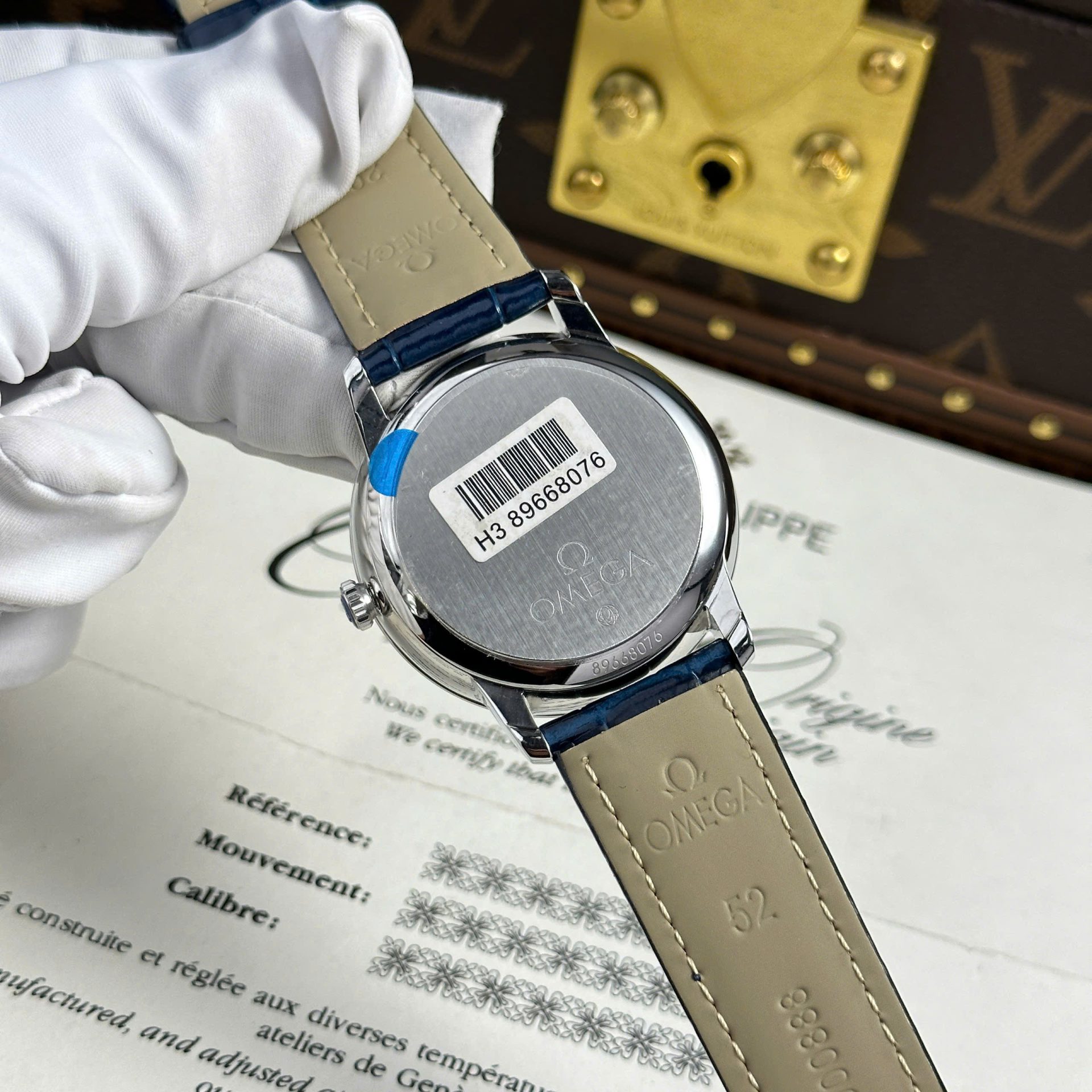 Omega Replica Watch De Ville Prestige Power Reserve White Dial 39.5mm