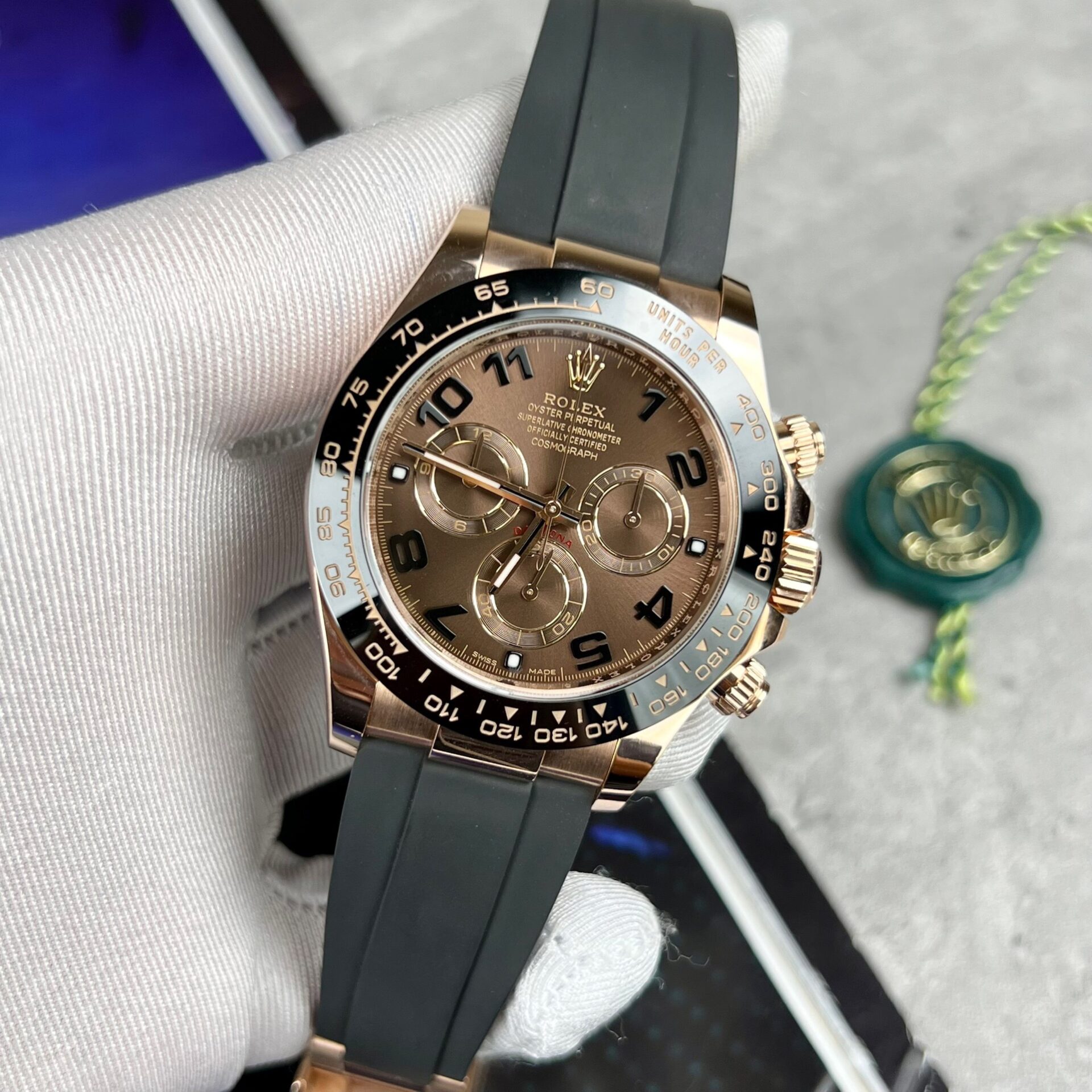 Rolex Daytona 116515LN 18K Rose Gold Wrapped Replica Watch 40mm
