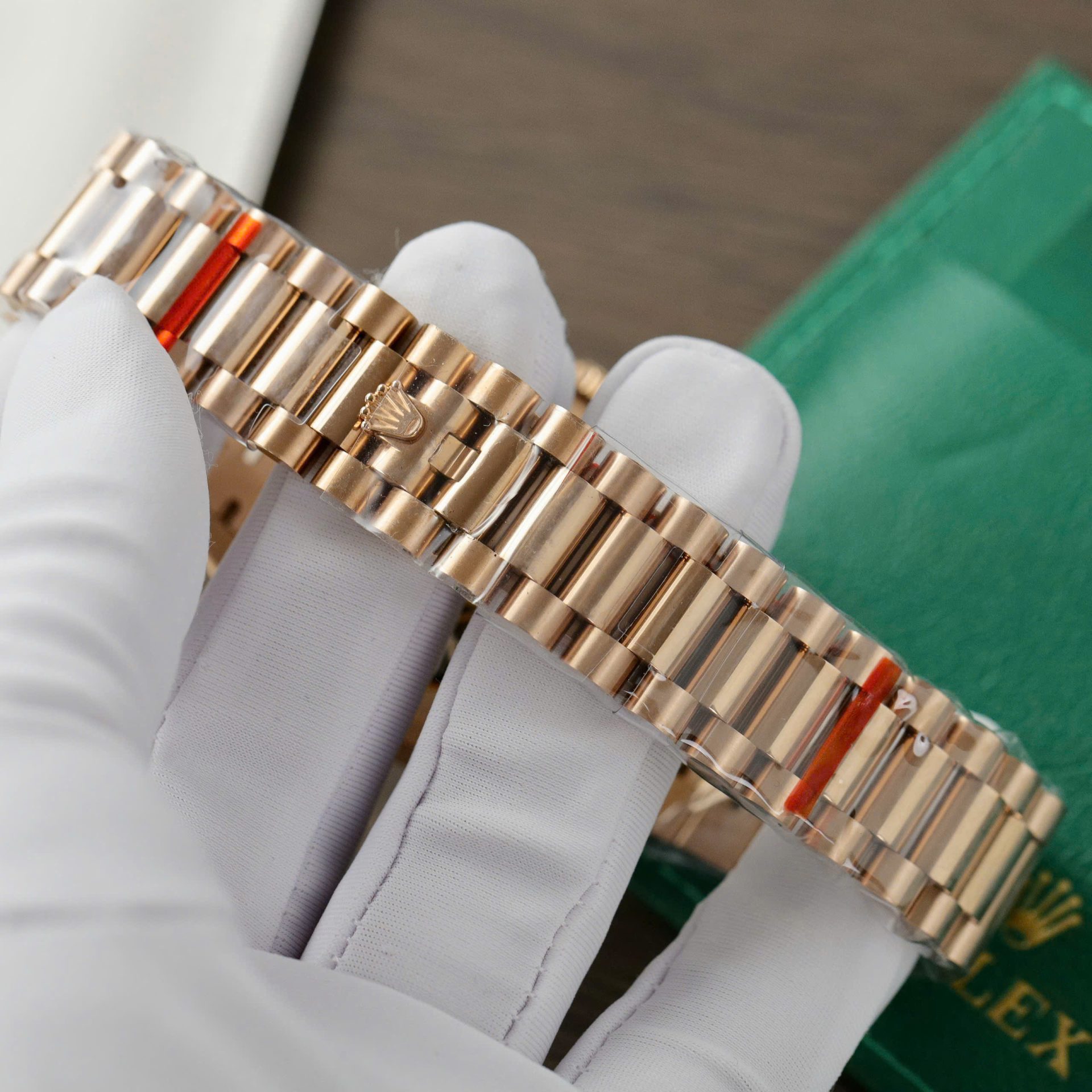 Rolex Day-Date 128235 Replica Watch Dial Chocolate Weight 158gram QF Factory 36mm