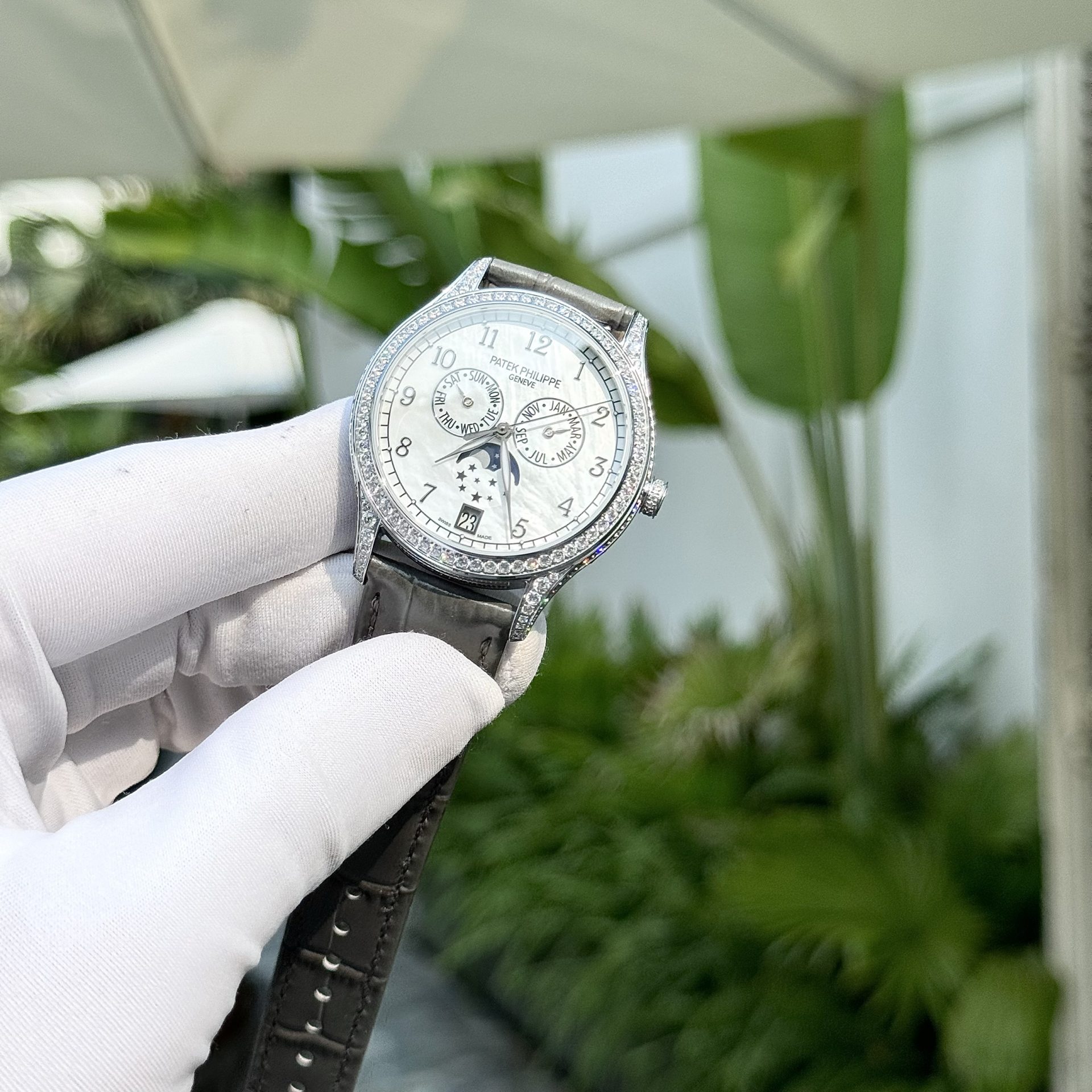 Patek Philippe Best Replica Watches Complications 4947G Gray Leather Strap 38mm