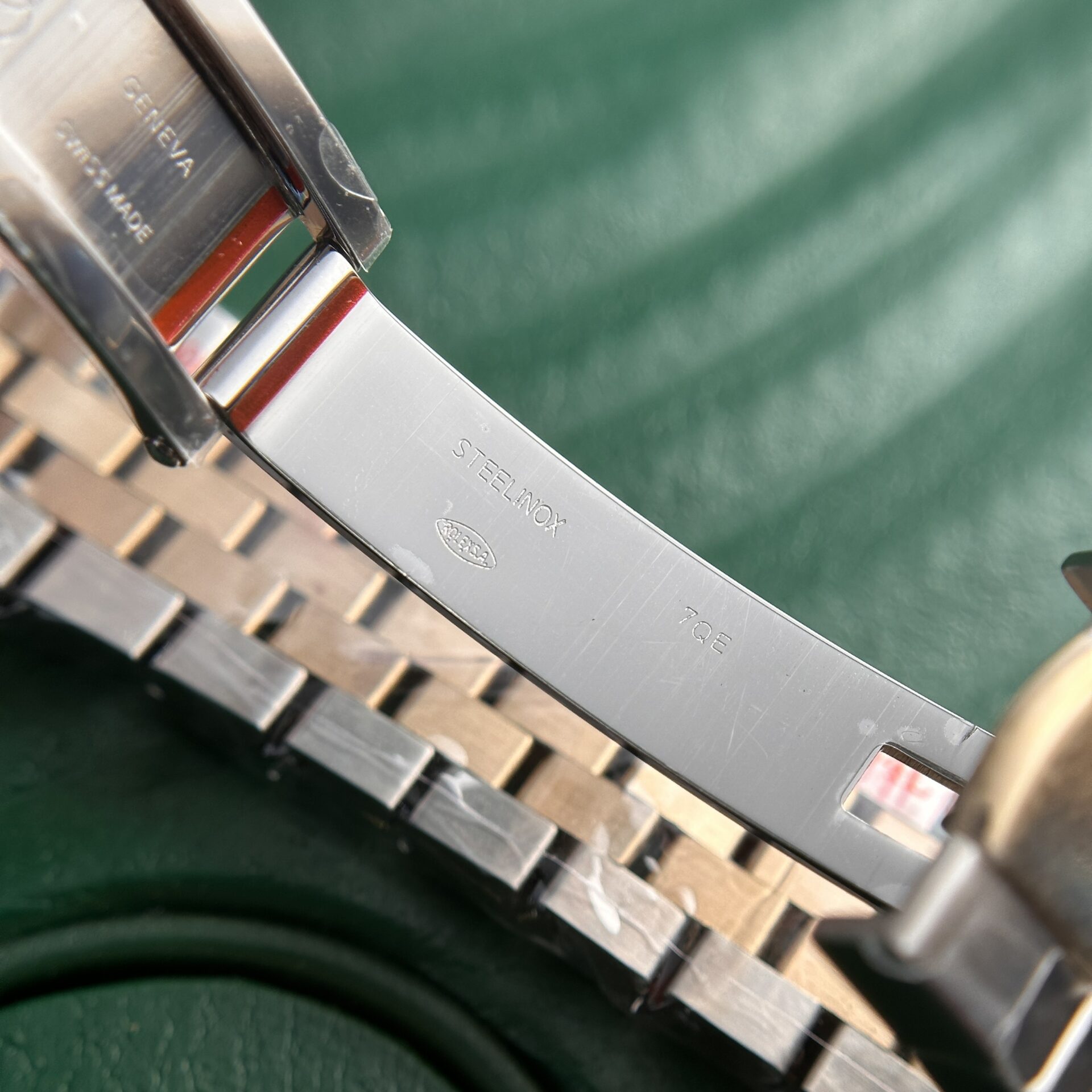 Rolex DateJust 18K Gold Wrapped Replica Watch Palm Leaf Dial GM 36mm