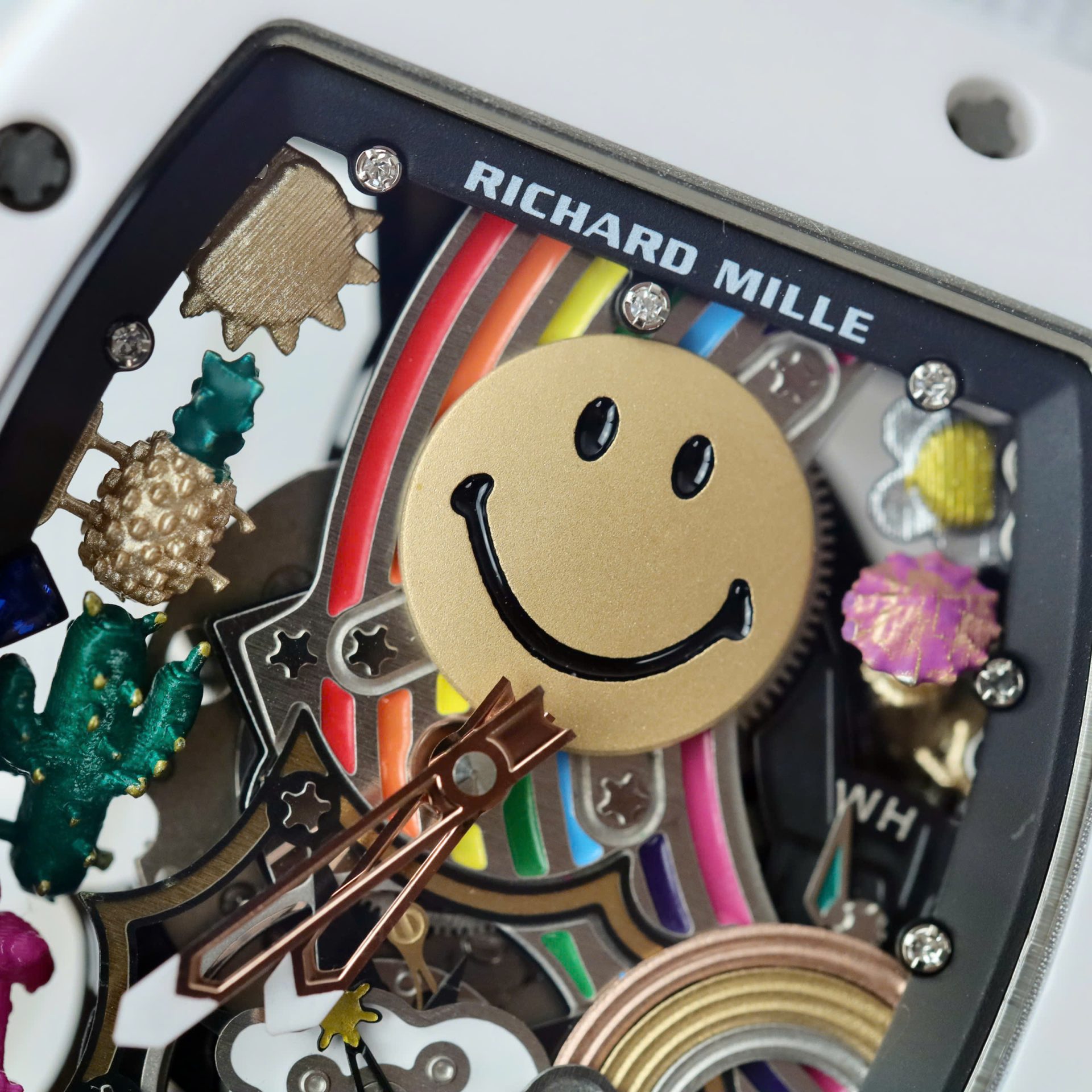 Richard Mille Best Fake Watch RM88 Smiley White Ceramic 42mm