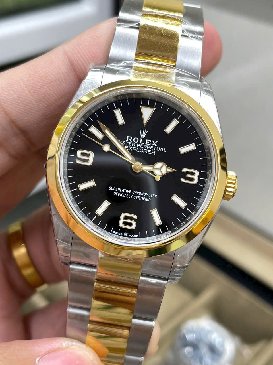 Rolex Replica Watches Explorer 124273 Dial Black VS Factory 36mm
