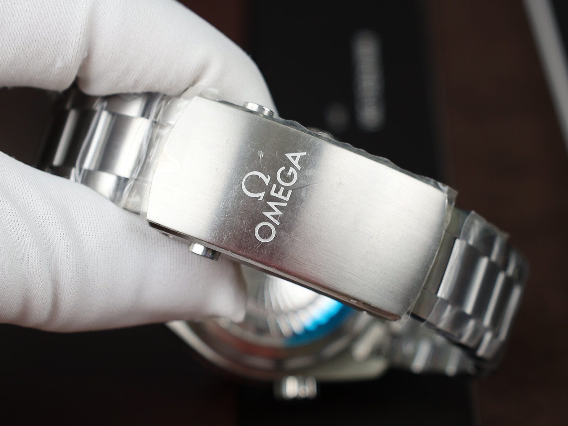 Omega Replica Watch Planet Ocean Metal Strap Dial Black VS Factory 43.5mm