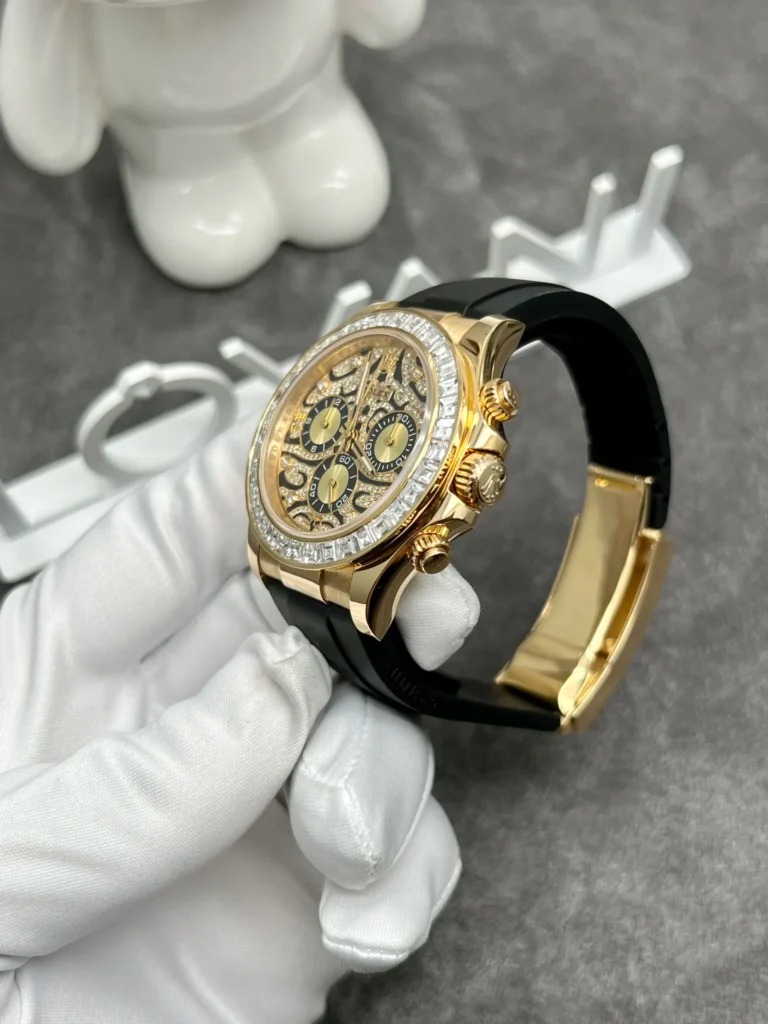 Rolex Solid Gold Watch and Diamonds Daytona 116588TBR Eye Of Tiger 40mm