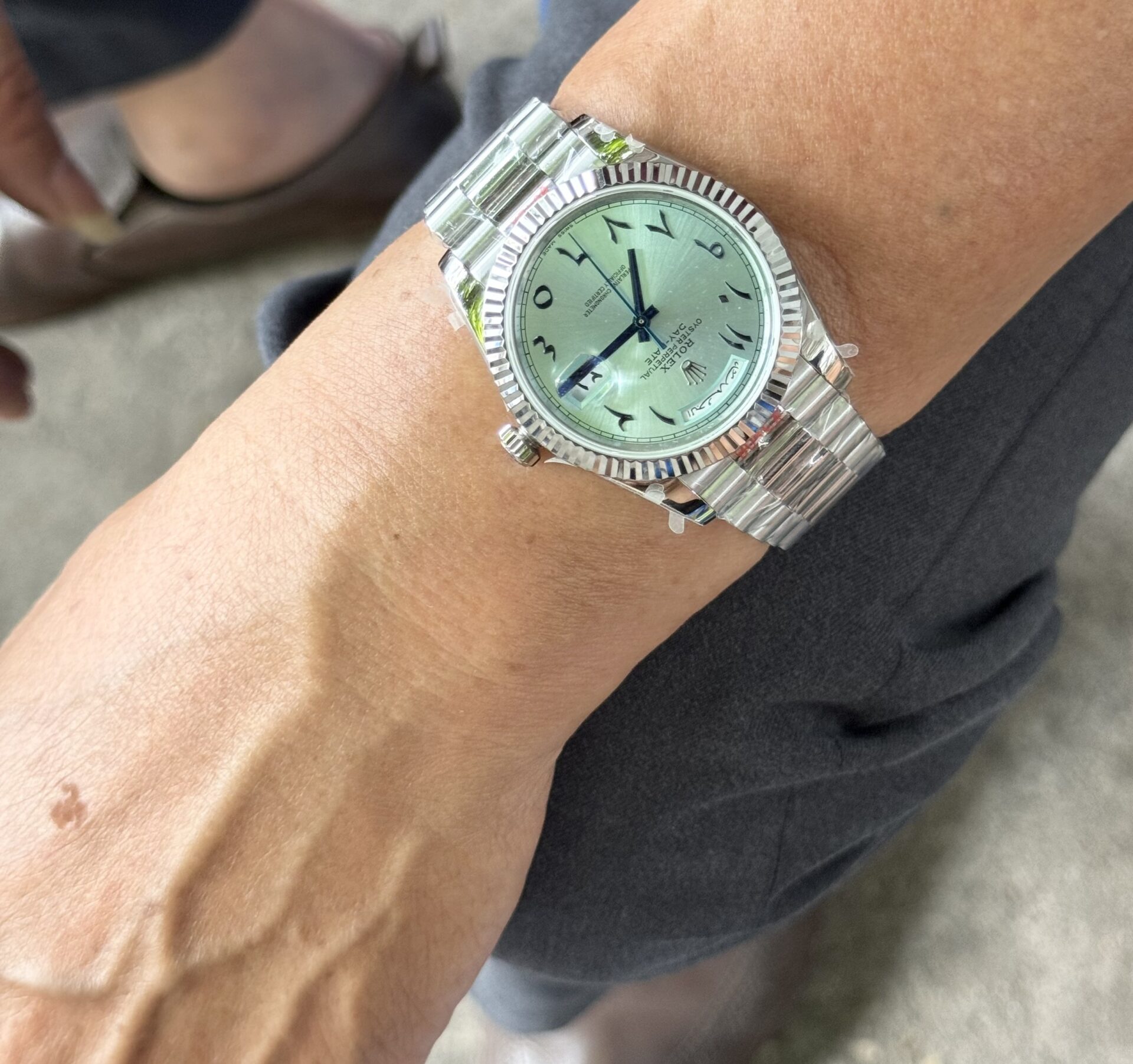Rolex Day-Date Replica Watch Blue Dial Arabic Markers GM V2 40mm