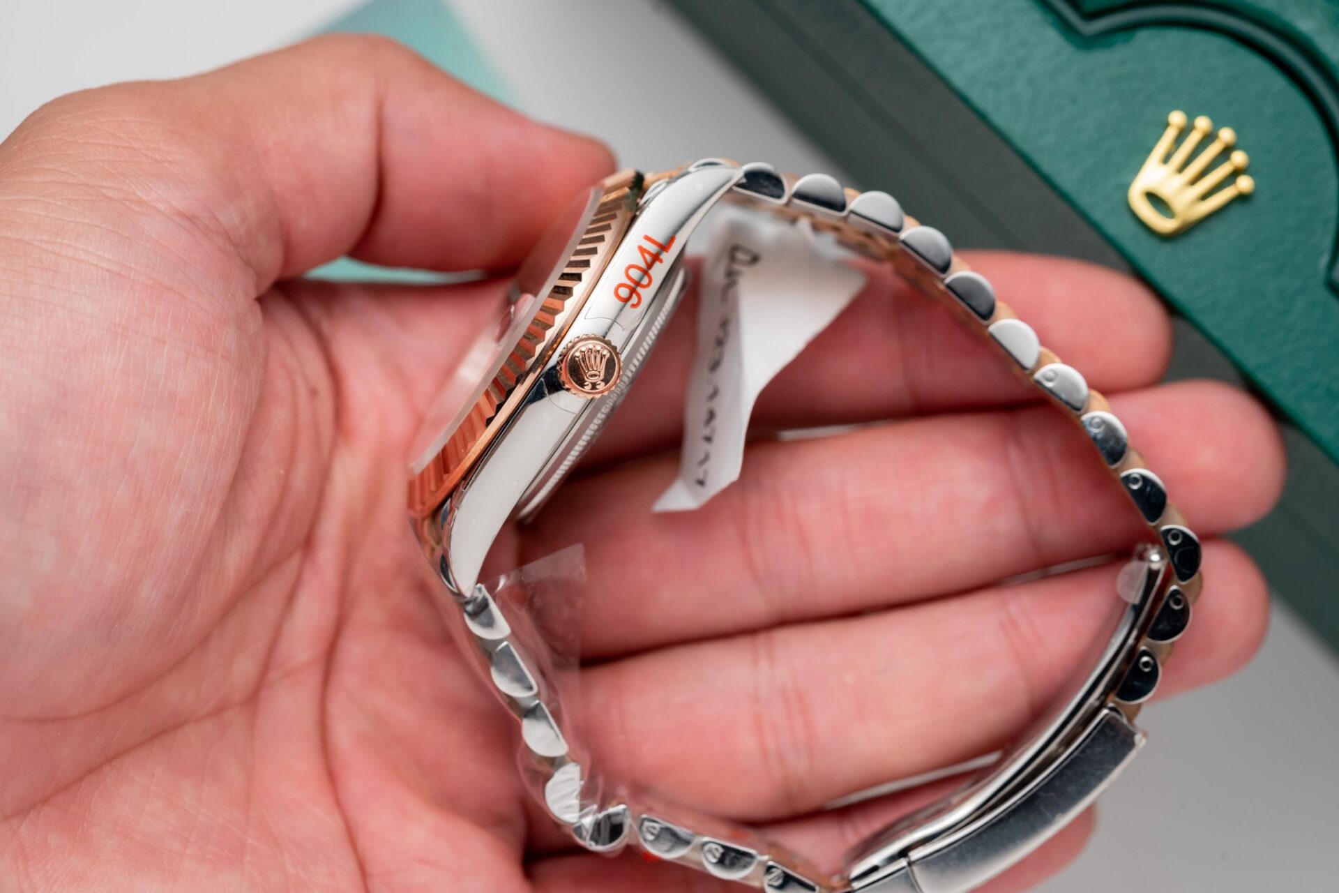 Rolex Replica Watch DateJust Dial Wimbledon Gold Wrapped GM Factory 36mm