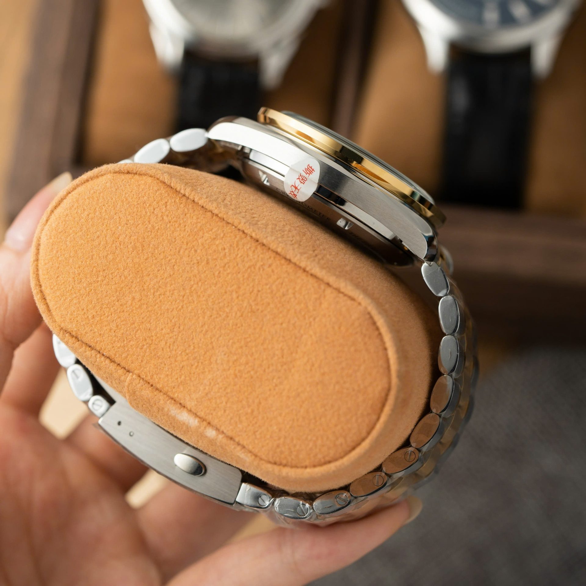 Omega SpeedMaster MoonWatch Chronogarph Demi Gold Replica Watch 42mm