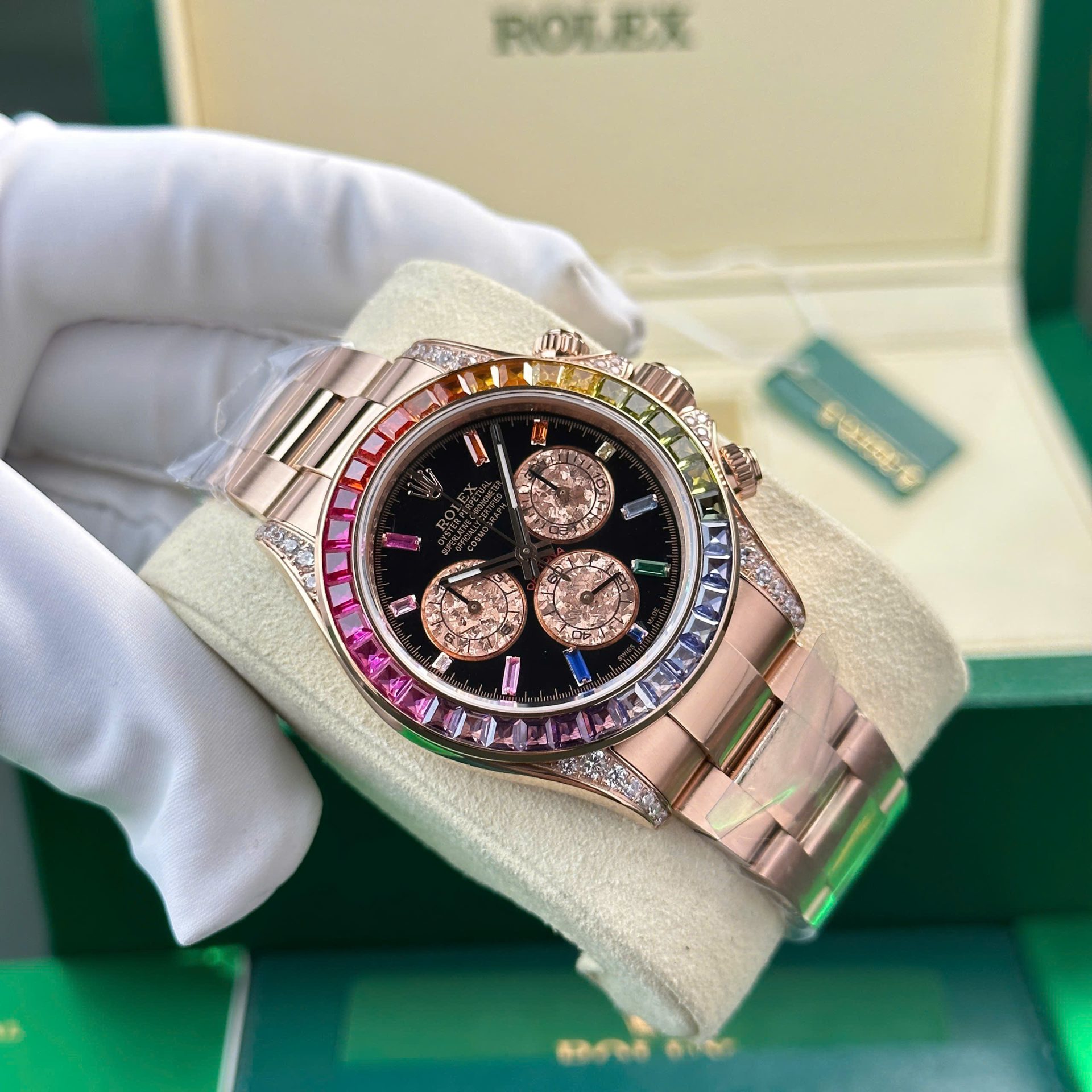 Rolex Cosmograph Daytona Rainbow 116595 Best Replica Watch BT Factory 40mm