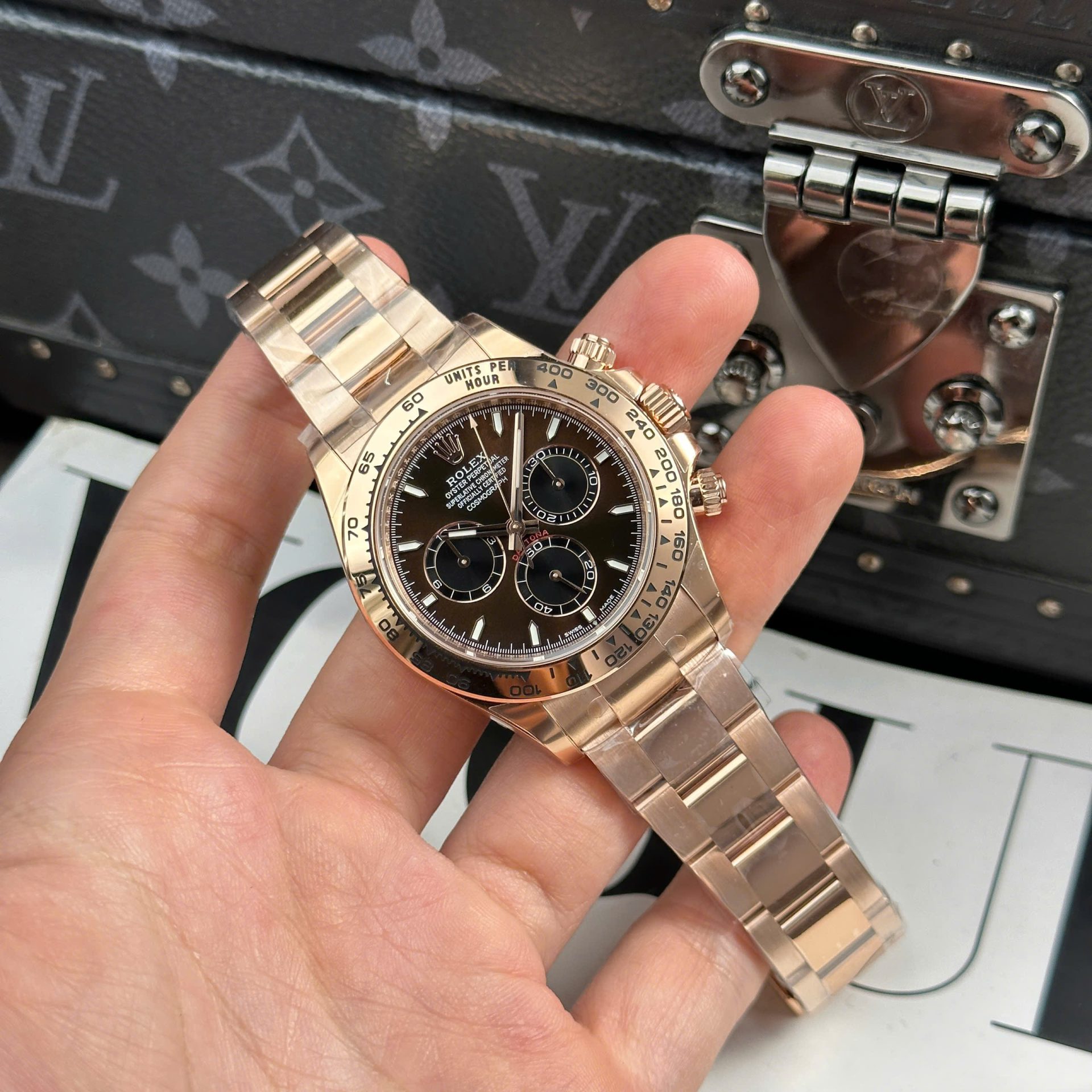 Rolex Cosmograph Daytona 126508 Clone Watches Chocolate Dial Oyster Strap THB Factory 40mm