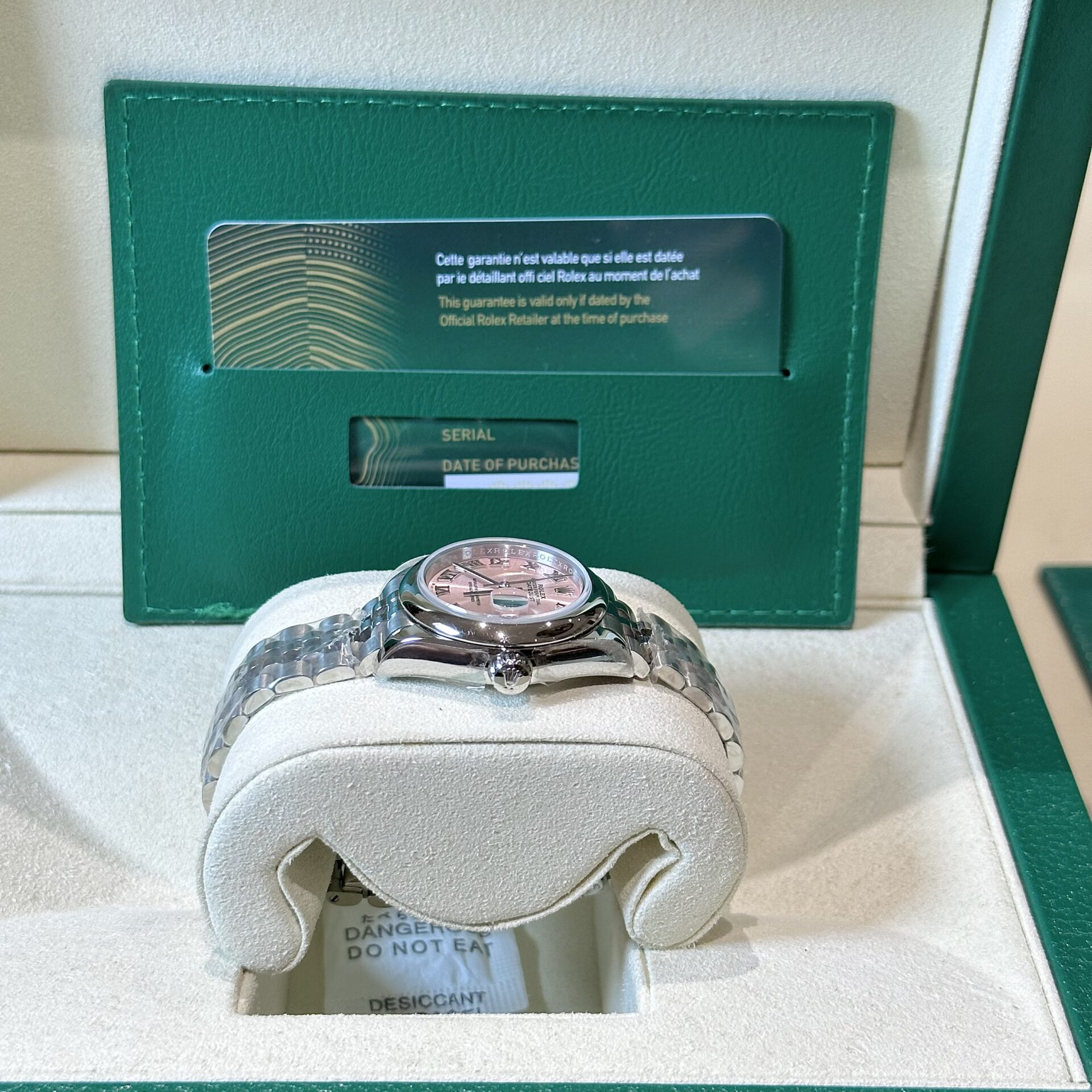 Rolex Datejust Replica Watch Jubilee Strap Pink Dial EW 31mm