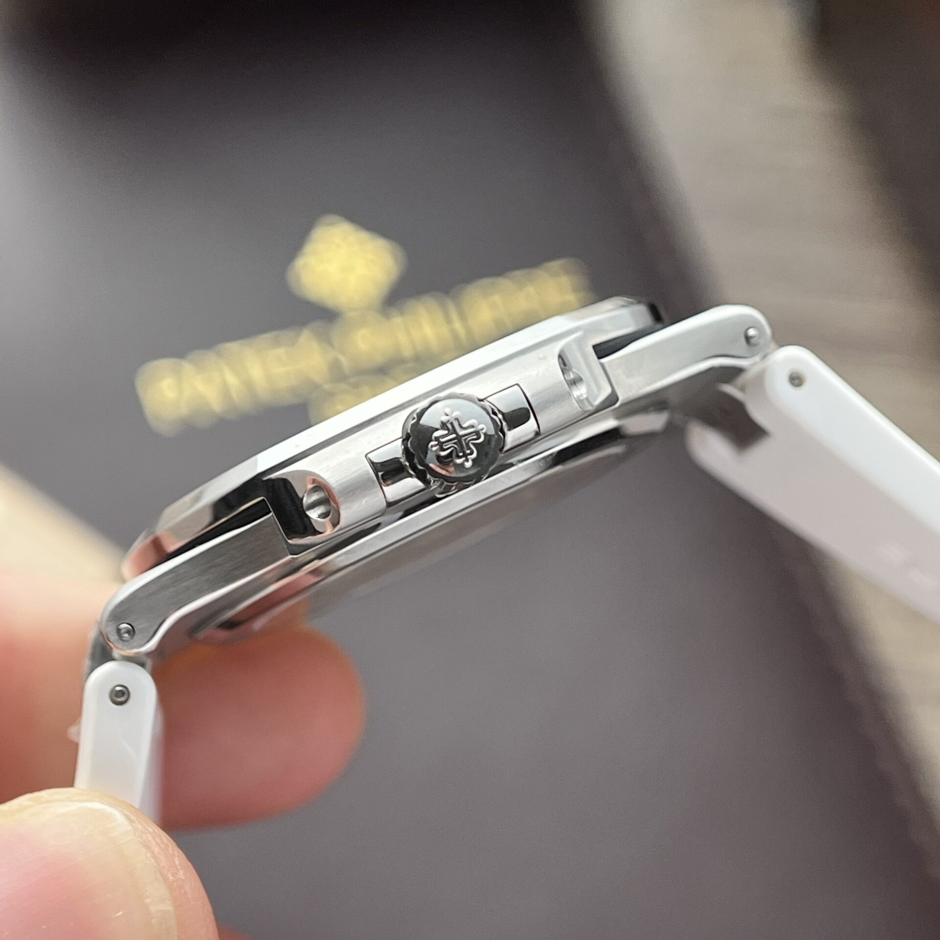 Patek Philippe Nautilus 5711 Best Replica Watch White Rubber Strap 3K Factory 40mm