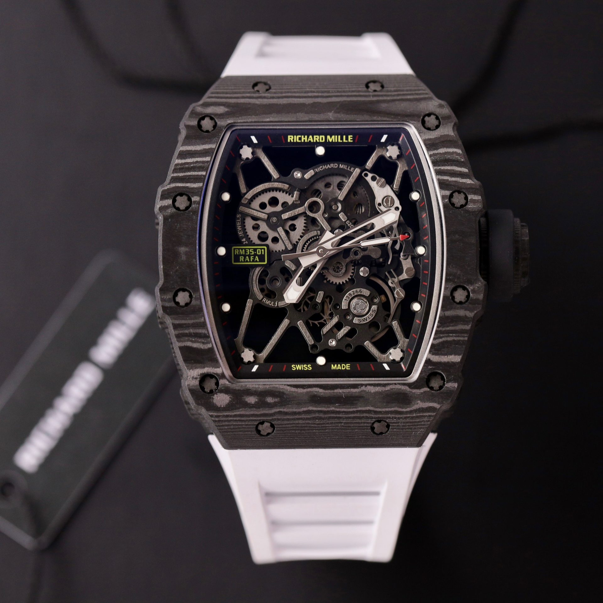 Richard Mille Replica Watch RM35-01 Carbon Rubber Strap BBR Factory 44mm