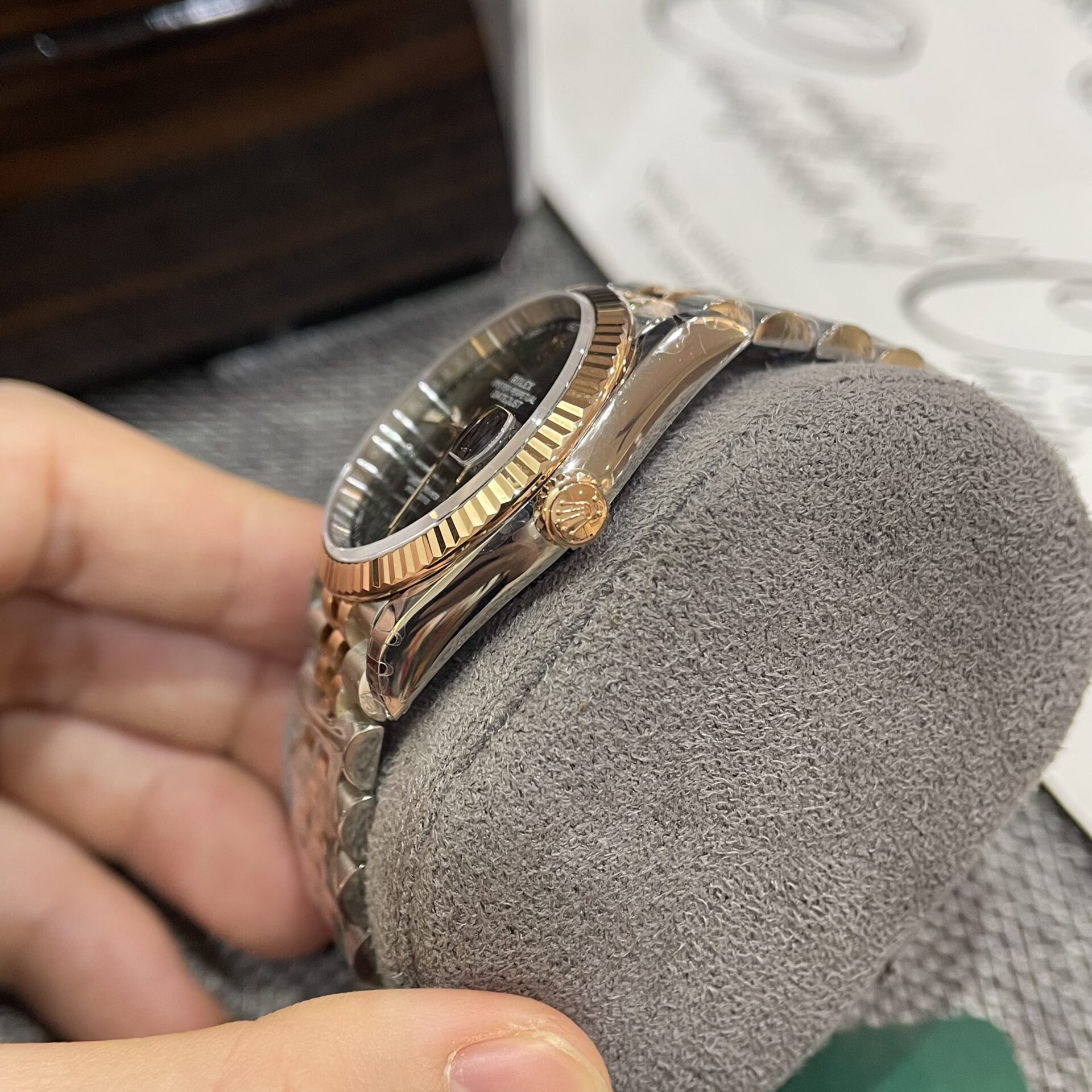 Rolex DateJust 126231 Wimbledon Dial Replica Watch Demi Strap VS Factory 36mm