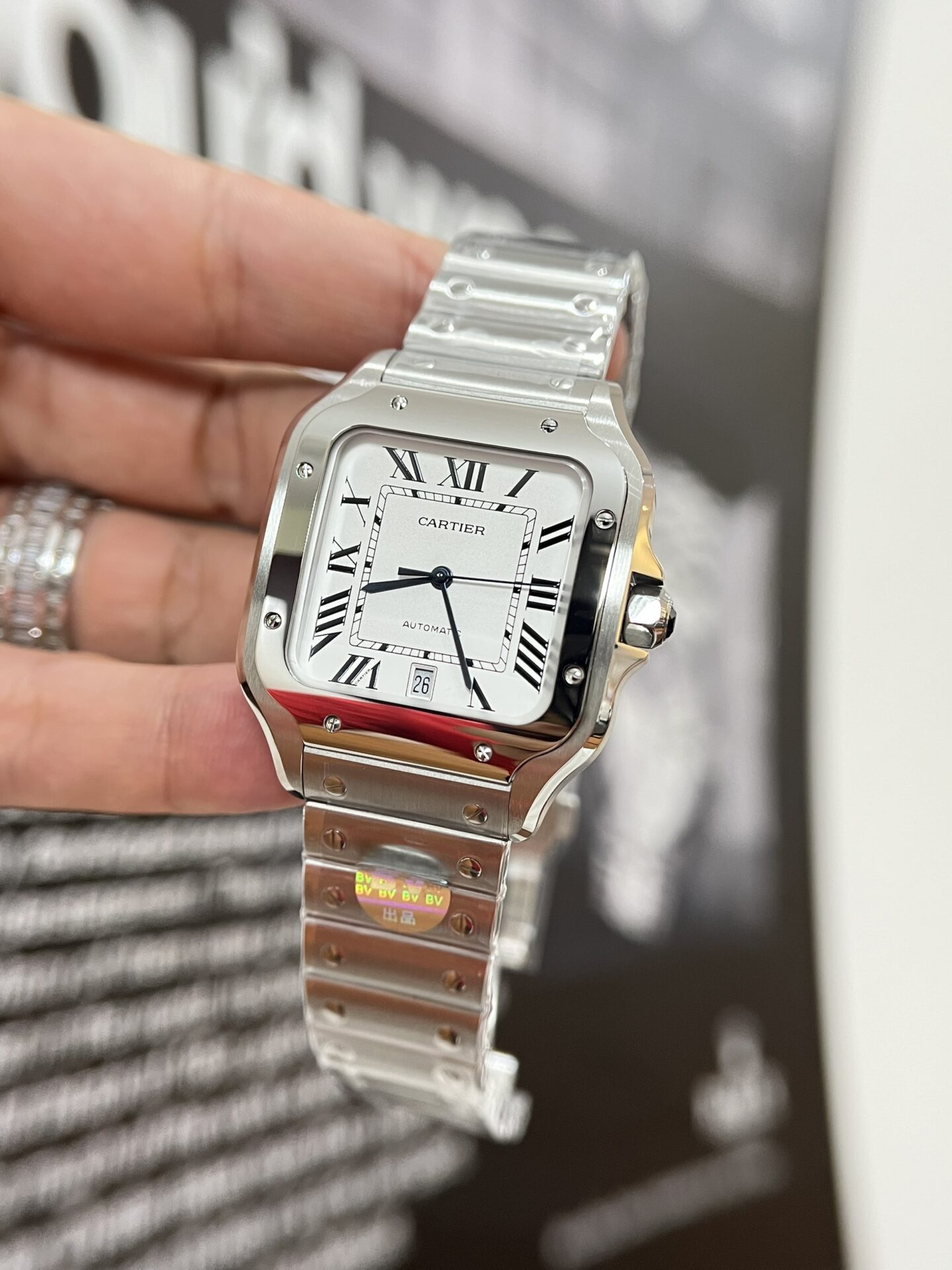 Cartier Santos WSSA0018 Replica 1:1 Watch White Dial 39.8mm