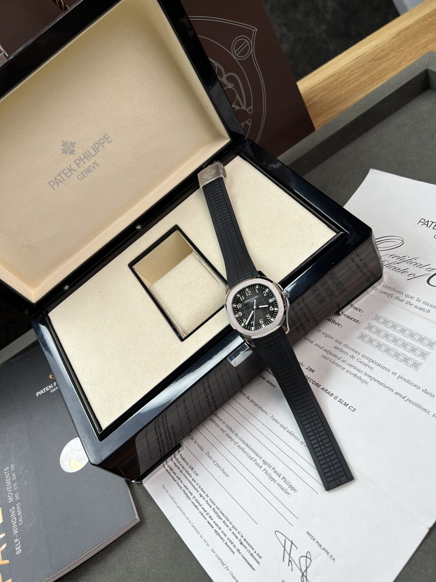 Patek Philippe Replica Watch Aquanaut 5167A Black Rubber Strap 3K Factory 40mm