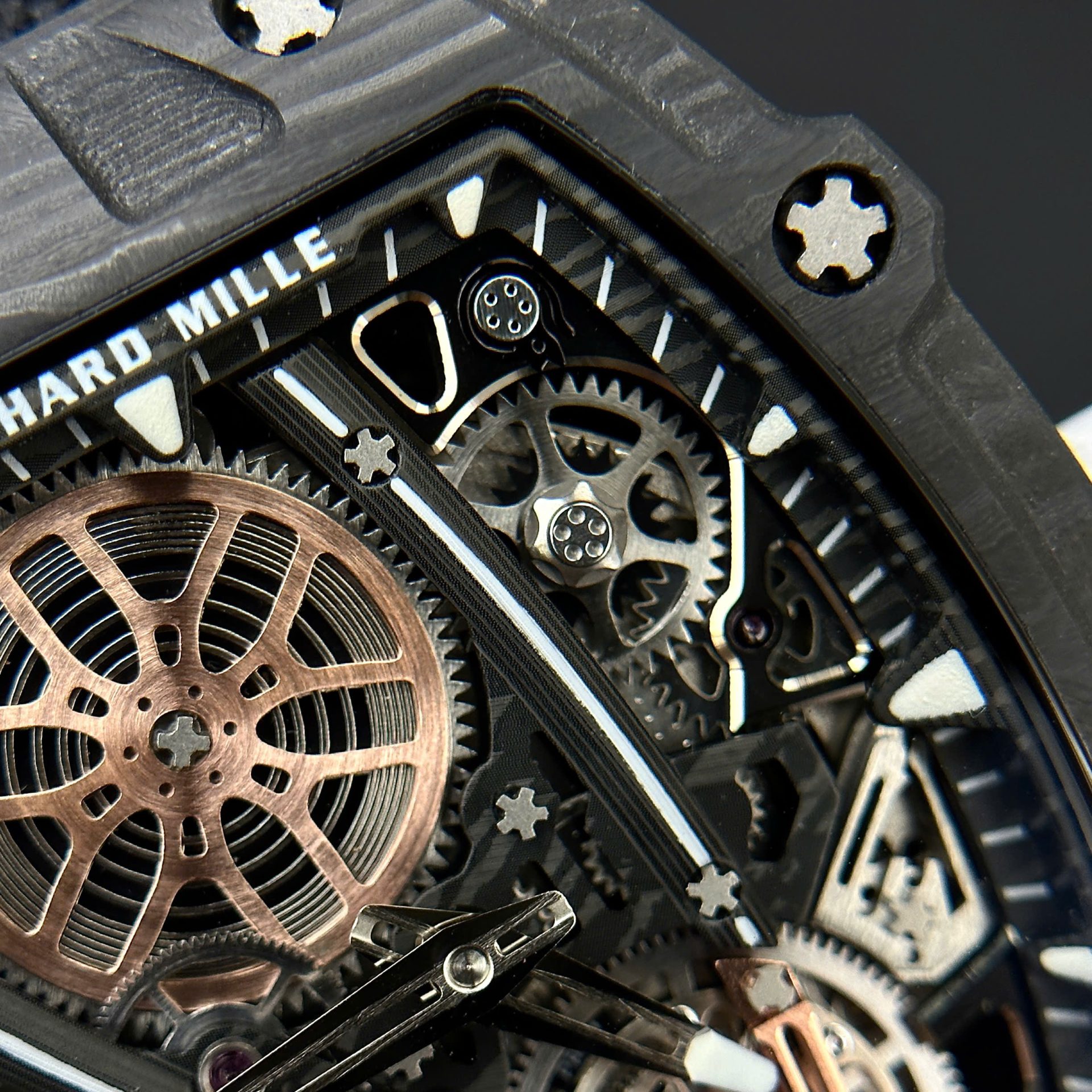 Richard Mille RM27-05 Carbon Replica Watches Best Quality 38x48mm