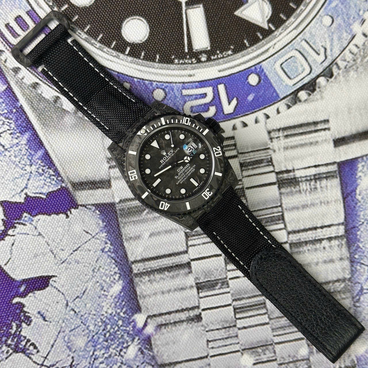 Rolex Submariner Diw Replica 1:1 Watch Carbon Ultra Light 40mm