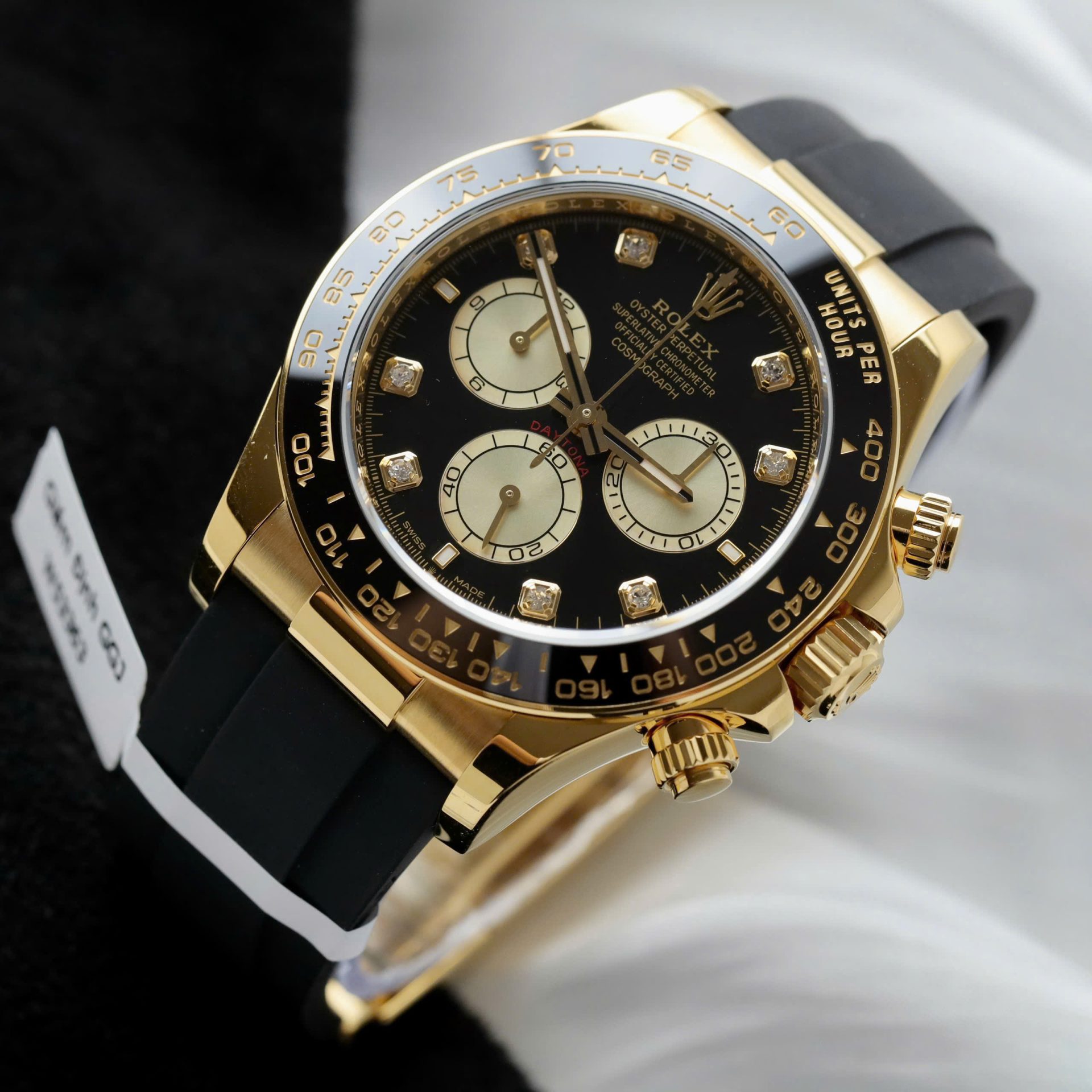 Rolex Daytona Replica Watch Custom 18K Gold Wrapped Movement Calibre 4131 40mm
