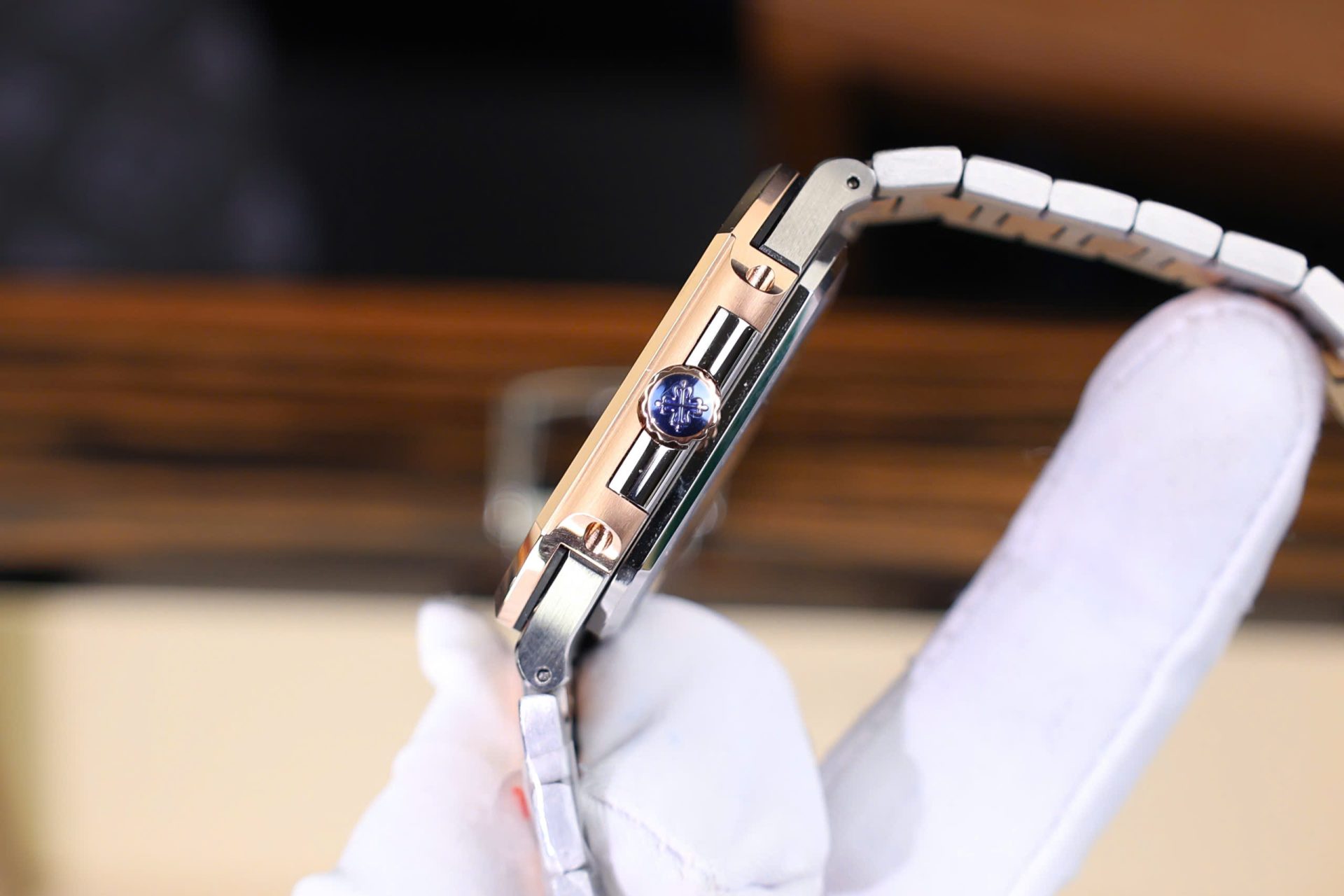 Patek Philippe Cubitus 5821 Demi Rose Gold Replica 11 Watch Dial Blue 45mm