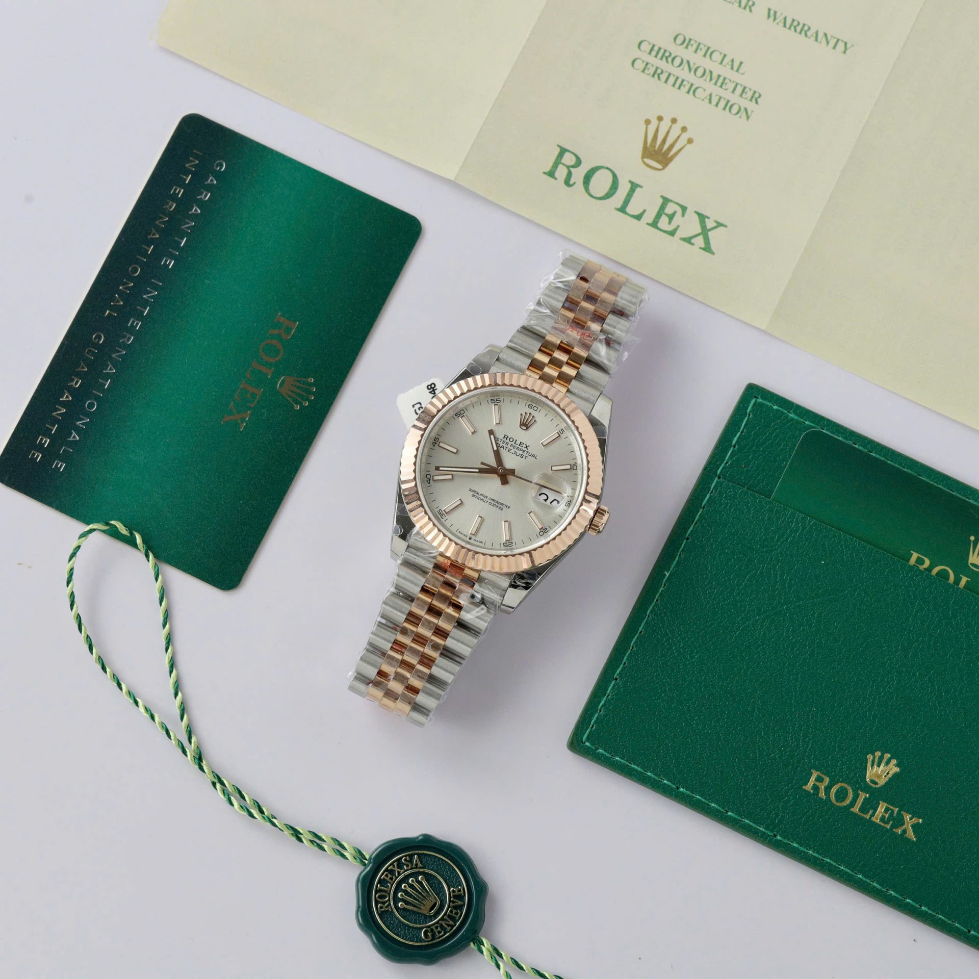 Rolex DateJust Replica Watch Gold Wrapped Jubilee Strap GM Factory 41mm
