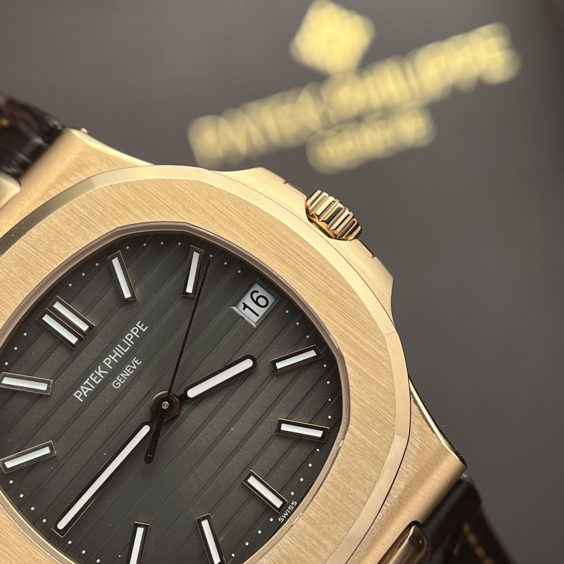 Patek Philippe Nautilus 5711 Replica Watch Leather Strap 3K Factory 40mm