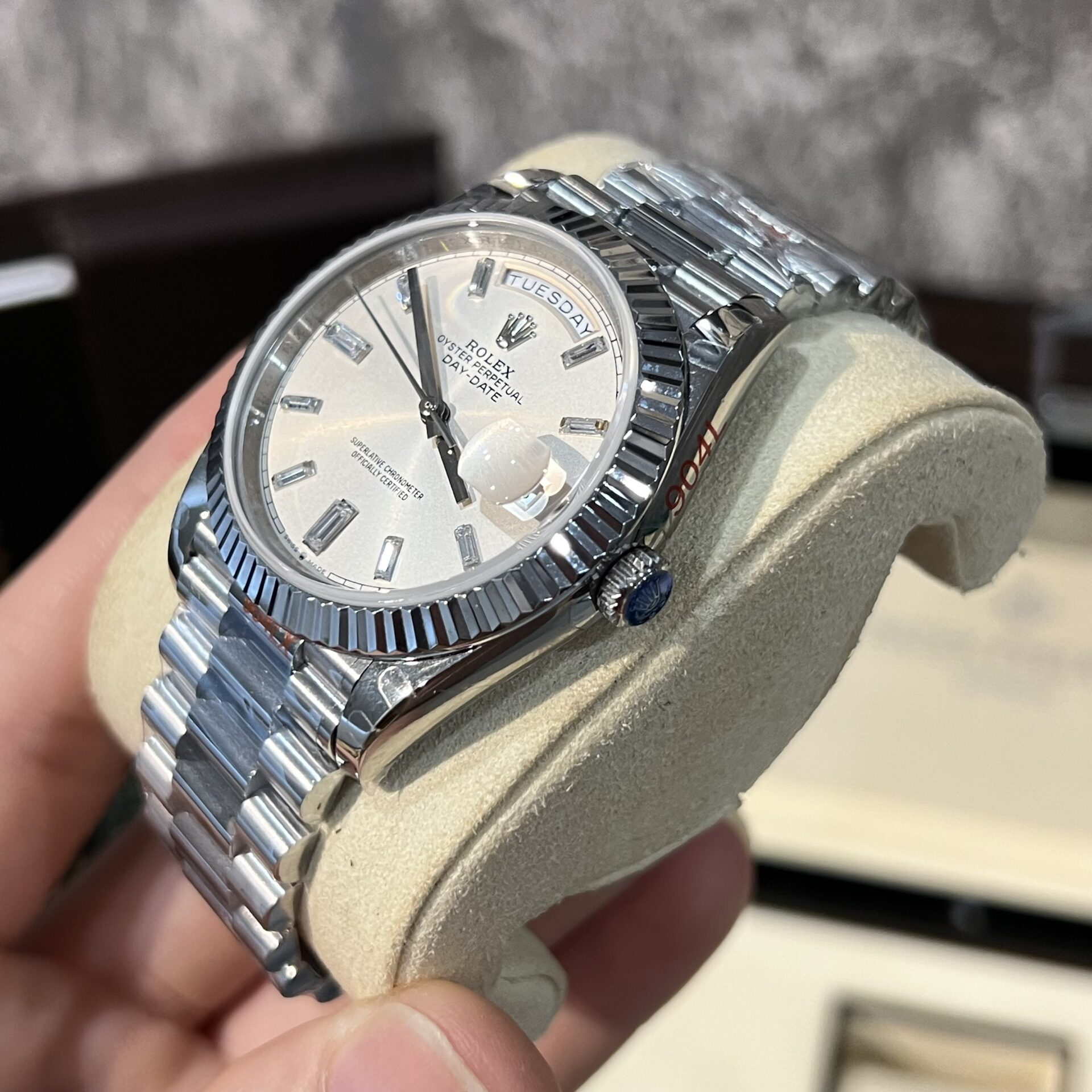 Rolex Day-Date 228239 Replica Watch White Dial Refine 166gram GM V2 40mm