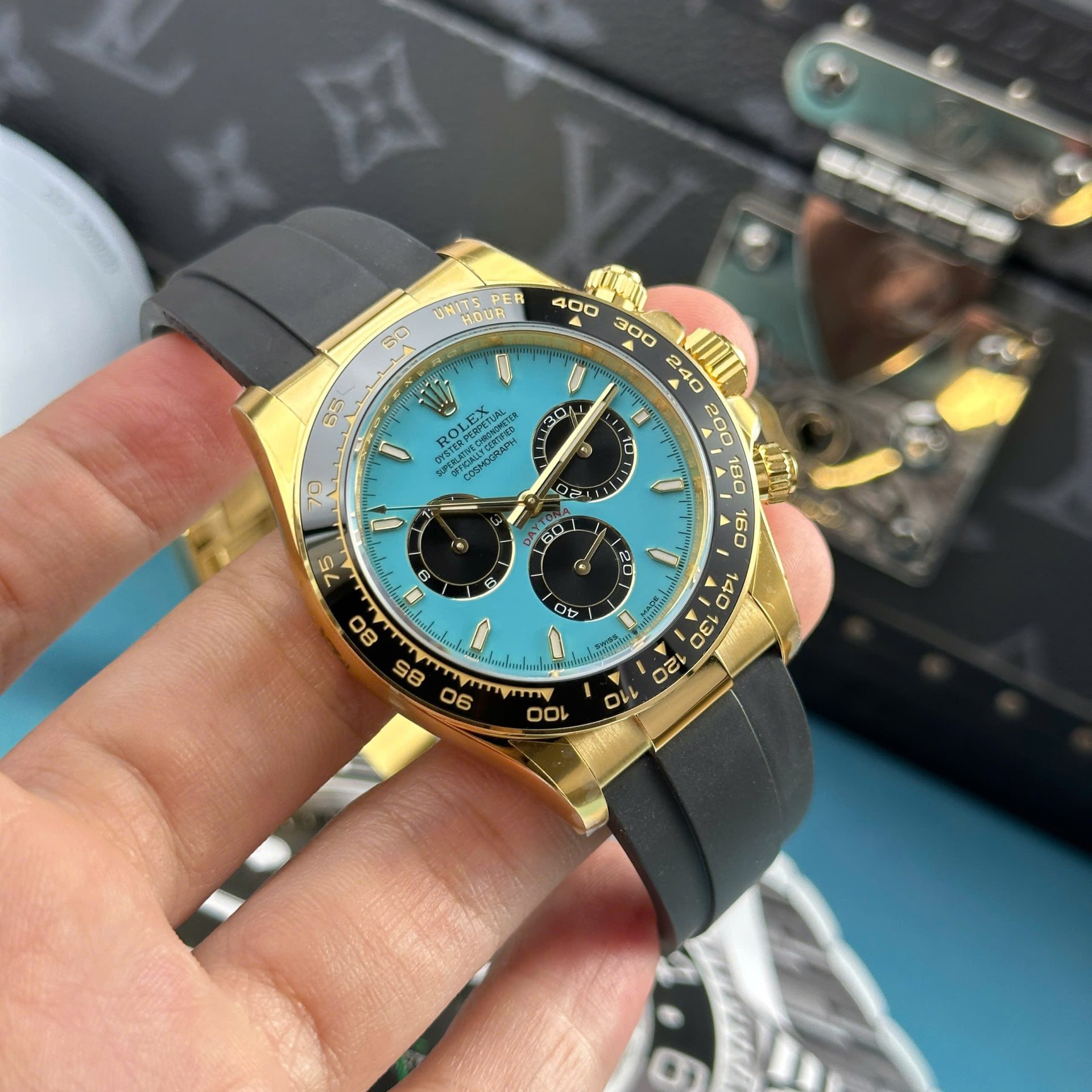 Rolex Cosmograph Daytona 126518LN Copies Watches Turquoise Blue Lacquer Dial THB Factory 40mm