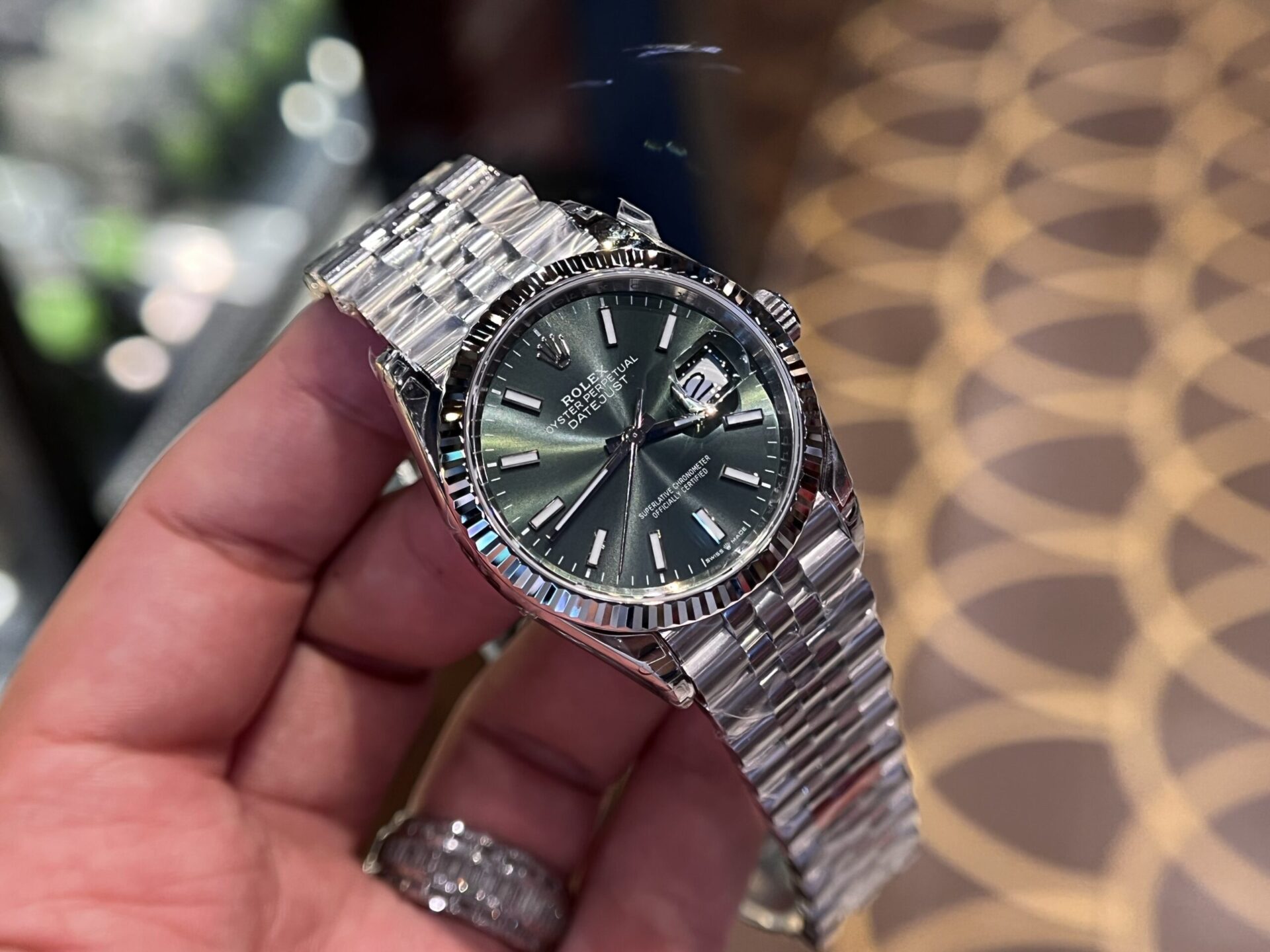 Rolex Replica Watch DateJust 126234 Green Dial VS Factory 36mm