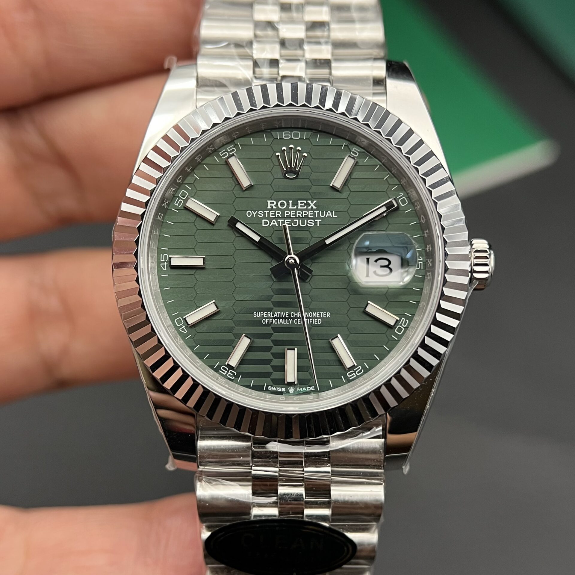 Rolex Datejust 126234 Green Dial High Quality Replica Watch VS Factory 36mm