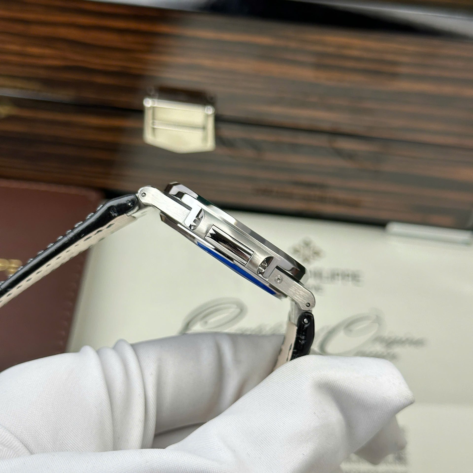 Patek Philippe Nautilus 5722 Replica Watch Grey Dial With Baguette PPF Factory 40mm