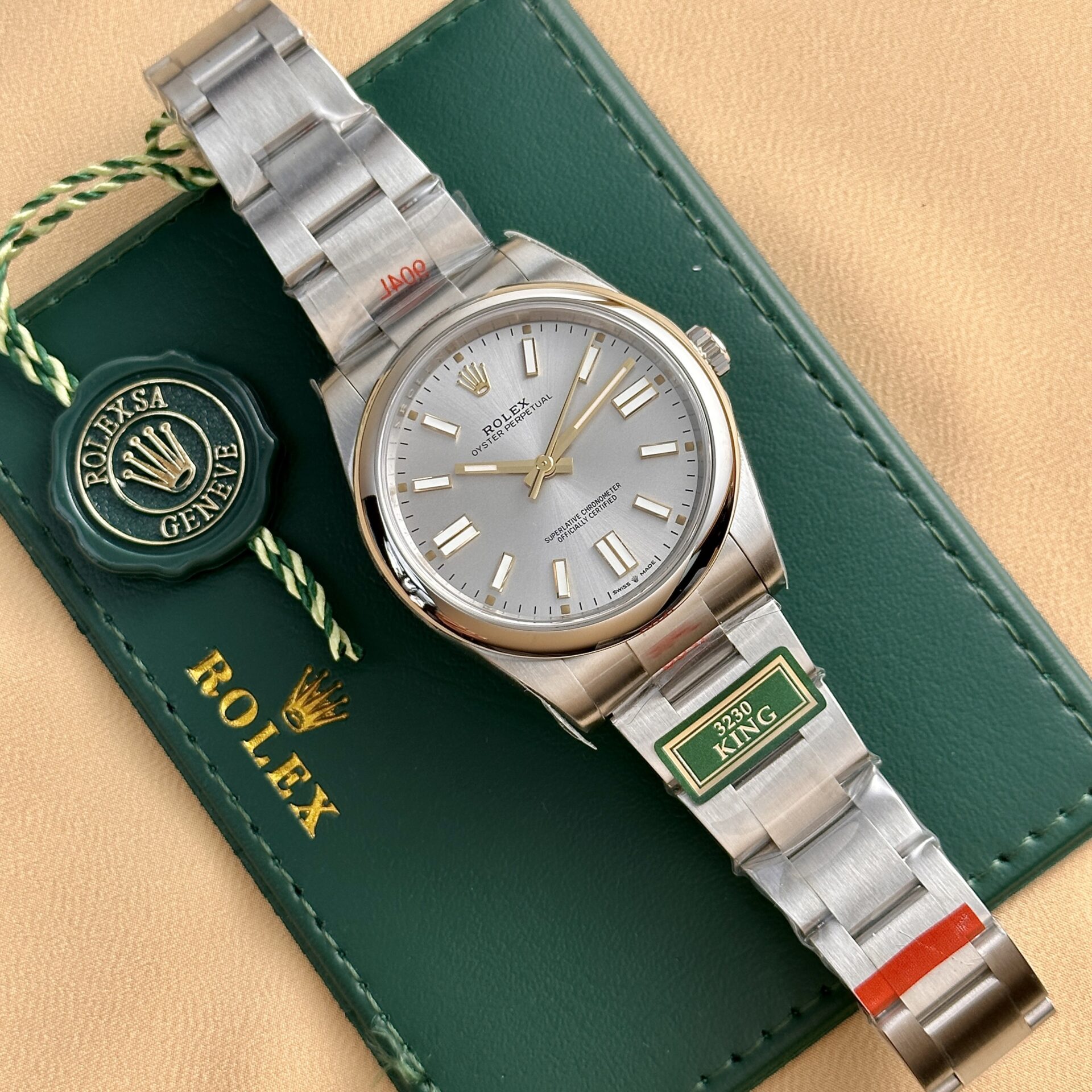 Rolex Oyster Perpetual 124300 Rhodium Dial Replica Watch King Factory 41mm