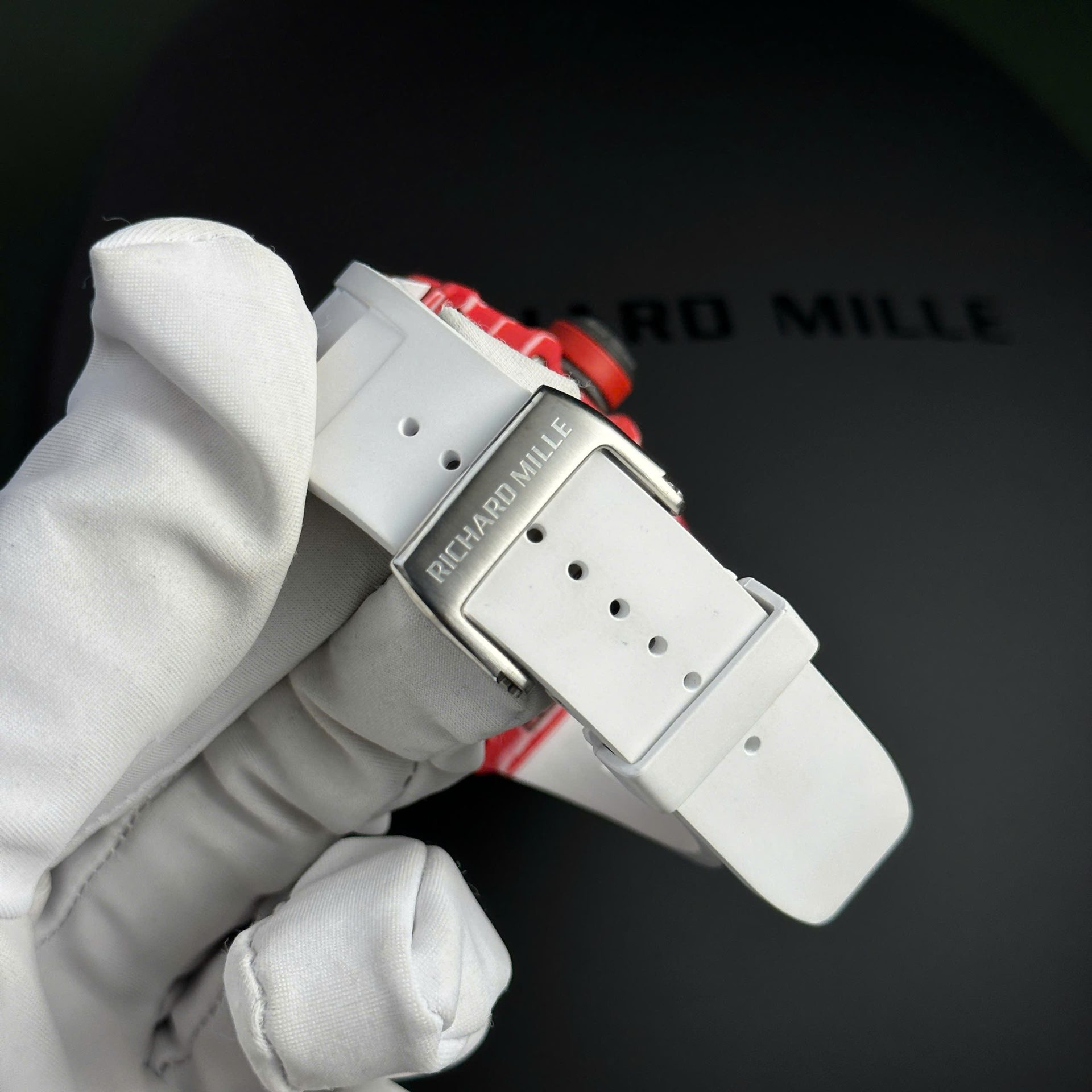 Richard Mille Replica Watch RM35-02 Rafael Nadal Red Quartz TPT 44mm