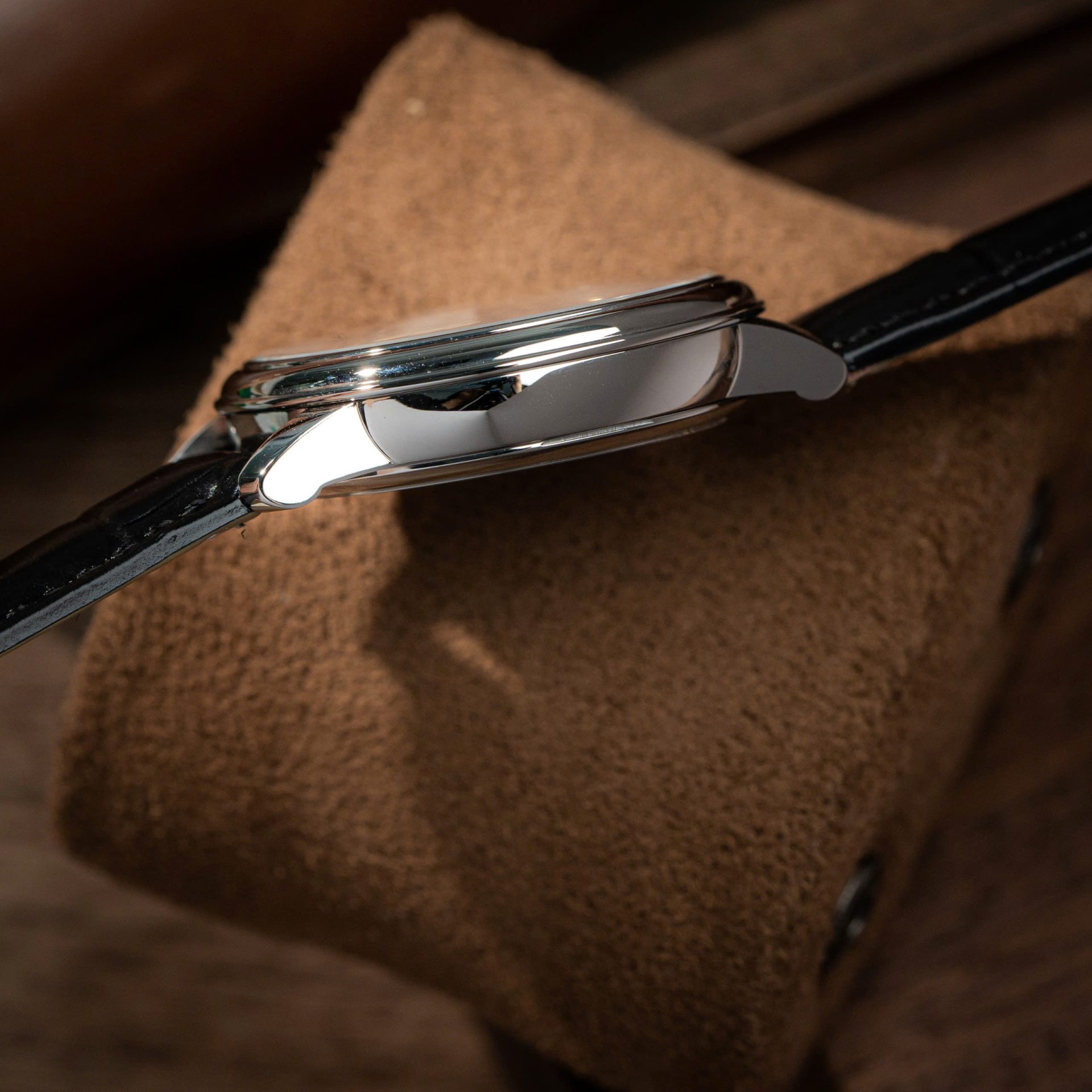 Omega De Ville Prestige Power Reserve Replica 11 Watches White Dial Leather Strap 39.5mm