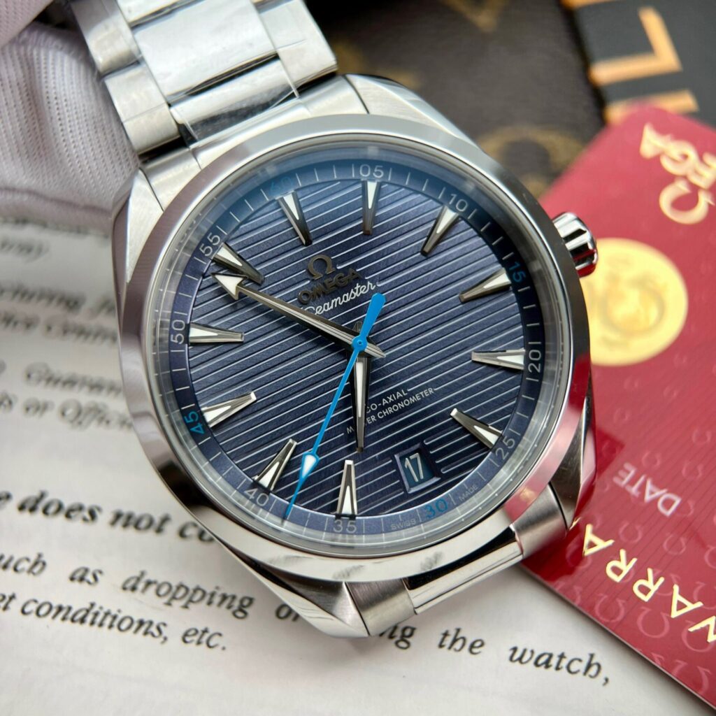 Omega Replica Watches Seamaster Aqua Terra Blue Dial VS Factory 41mm