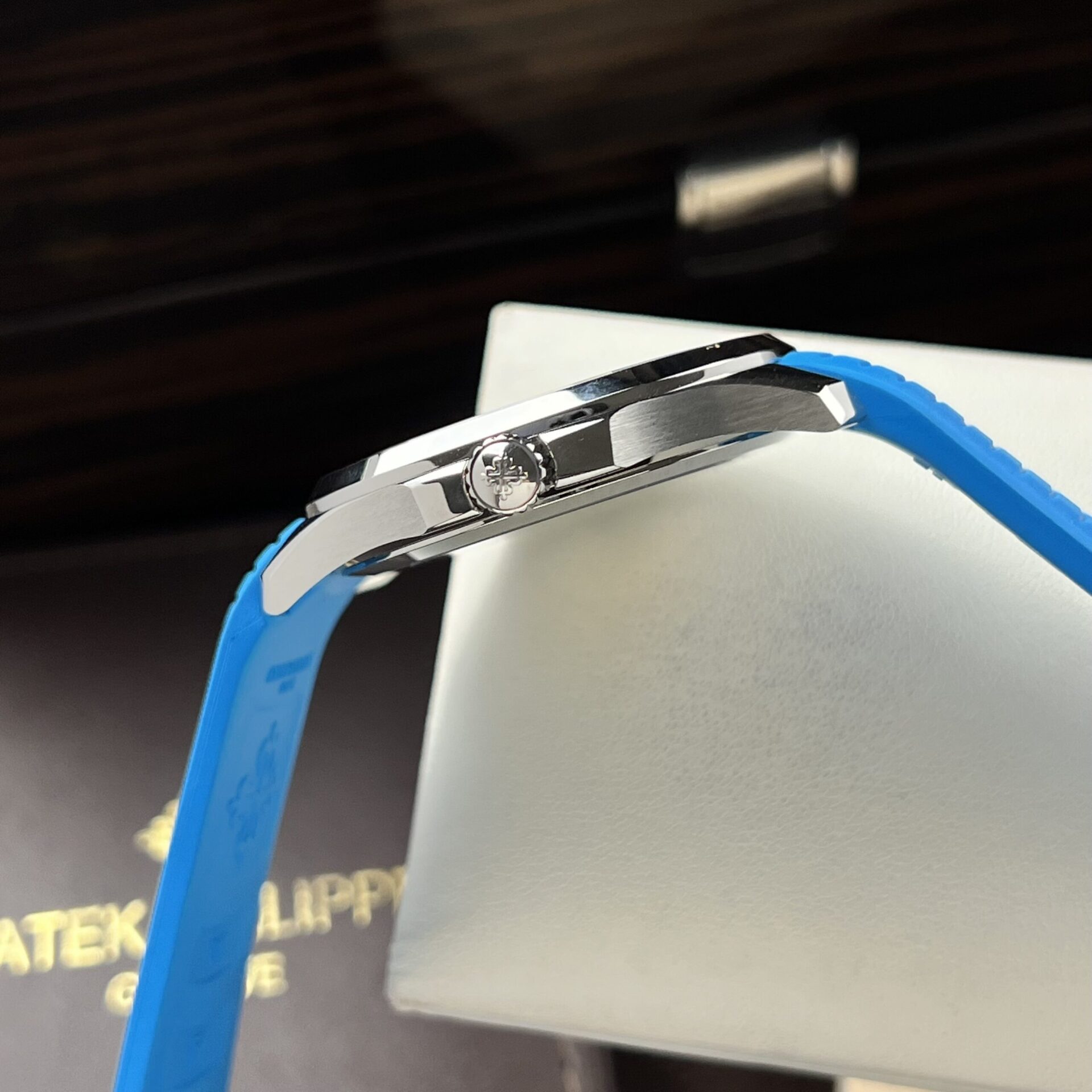 Patek Philippe Replica Watches 5167A Blue Rubber Strap 3K Factory 40mm