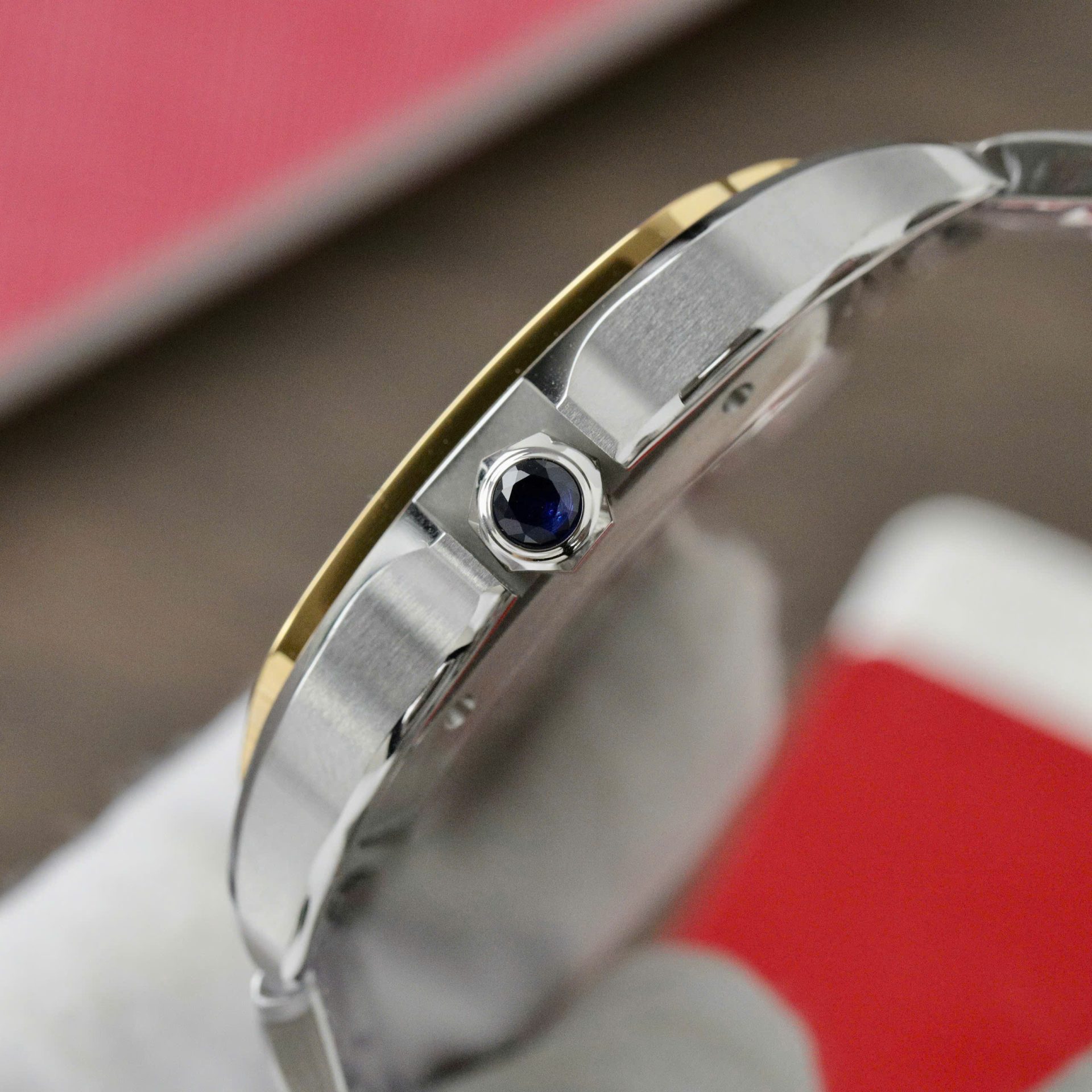 Cartier Santos CRW2SA0030 Replica Watch Gray Dial BV Factory 39.8mm