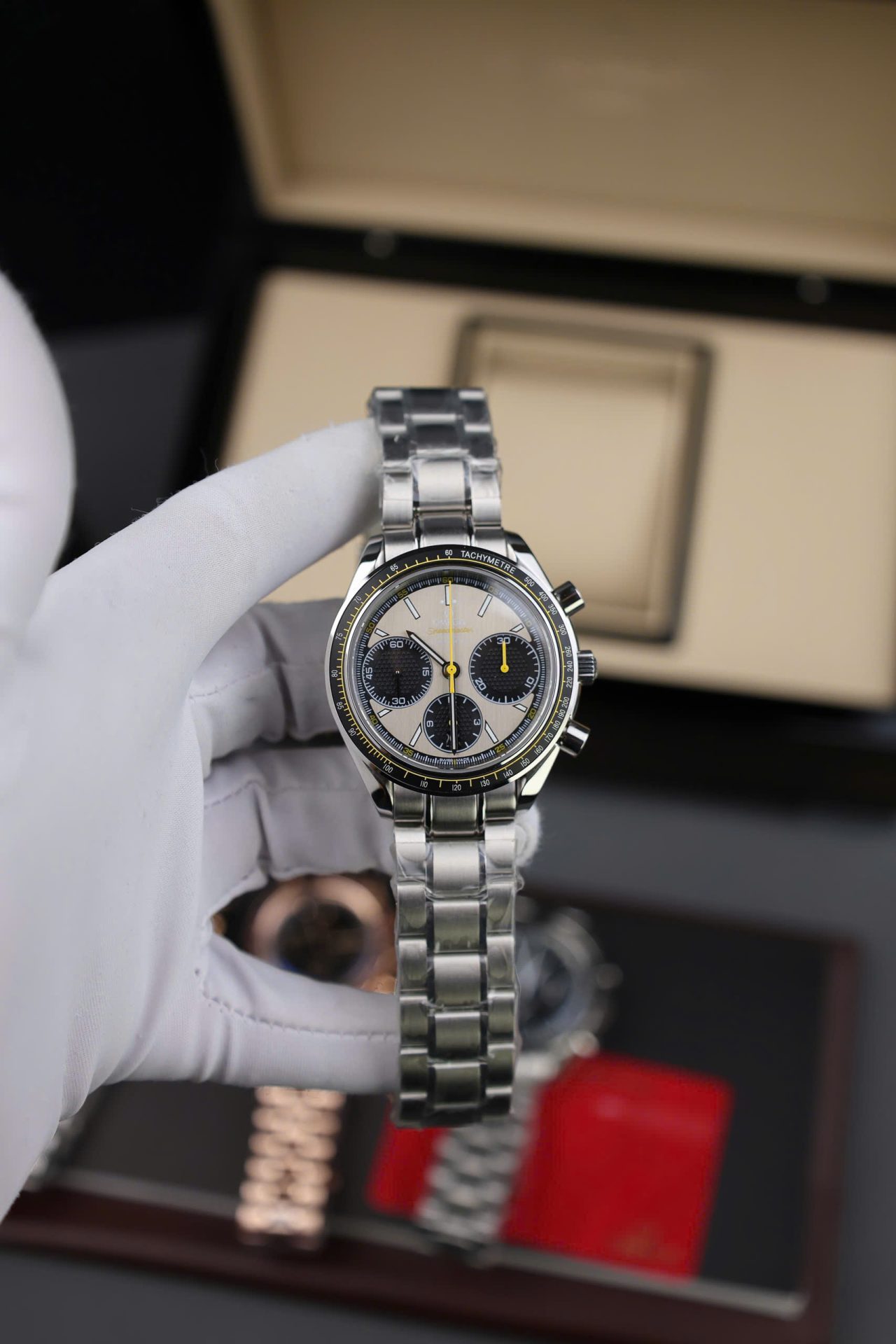 Omega Speedmaster Copies Watches Racing Chronograph Gray Dial 40mm