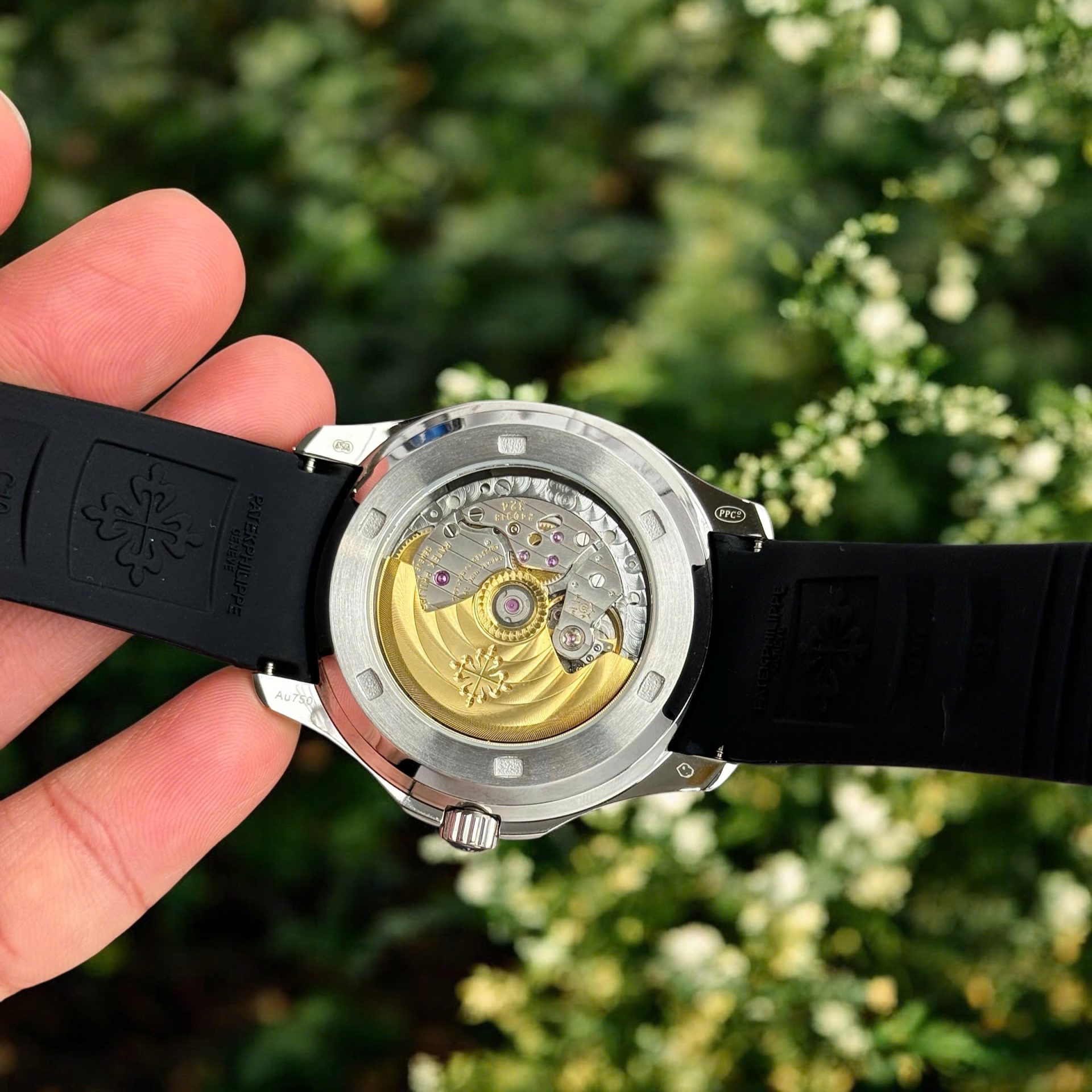 Patek Philippe Aquanaut 5261 Replica Watch Best Quality Black Rubber Strap 40mm