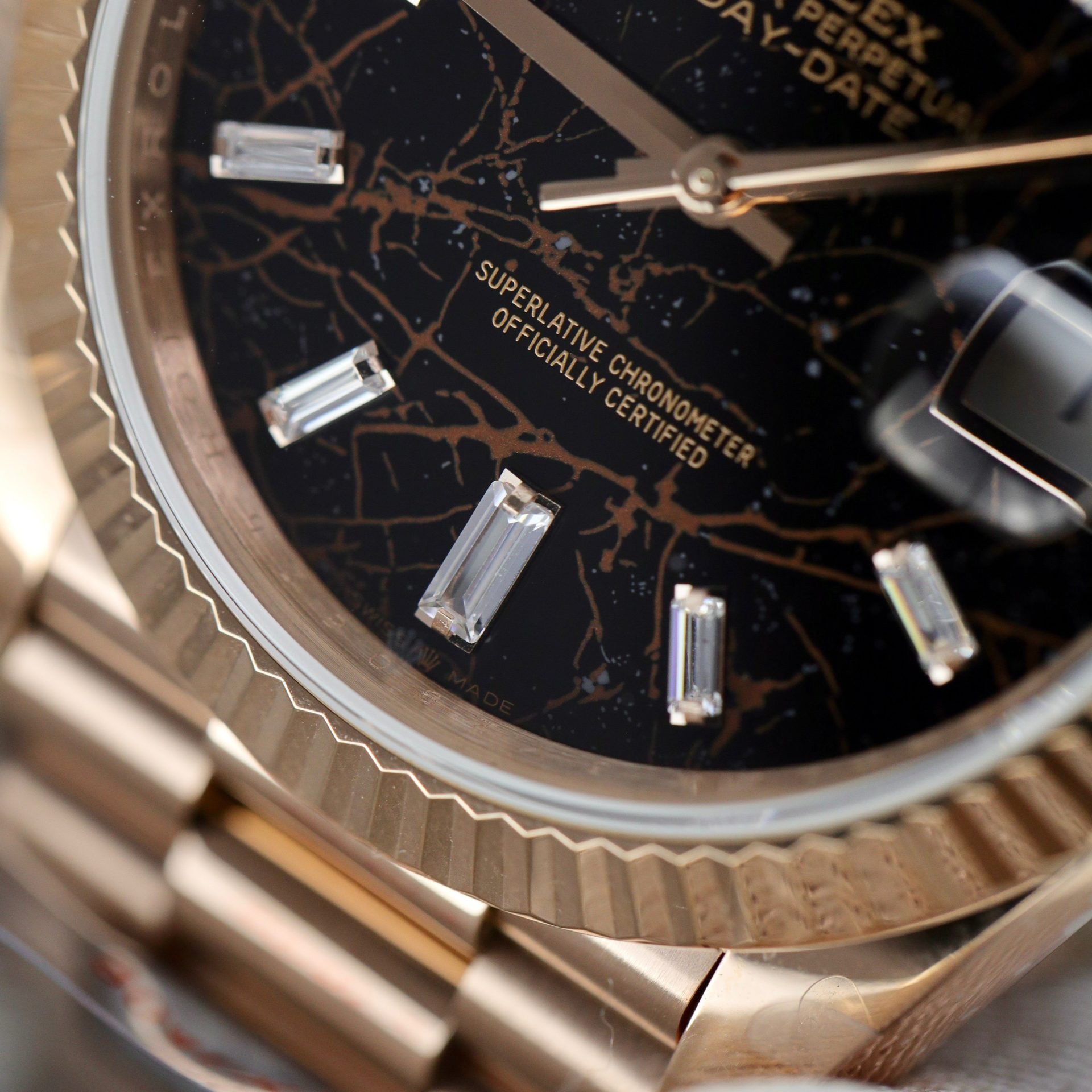 Rolex Replica Watch Day-Date 228235 Lava Dial Weight 185 Grams QF Factory 40mm